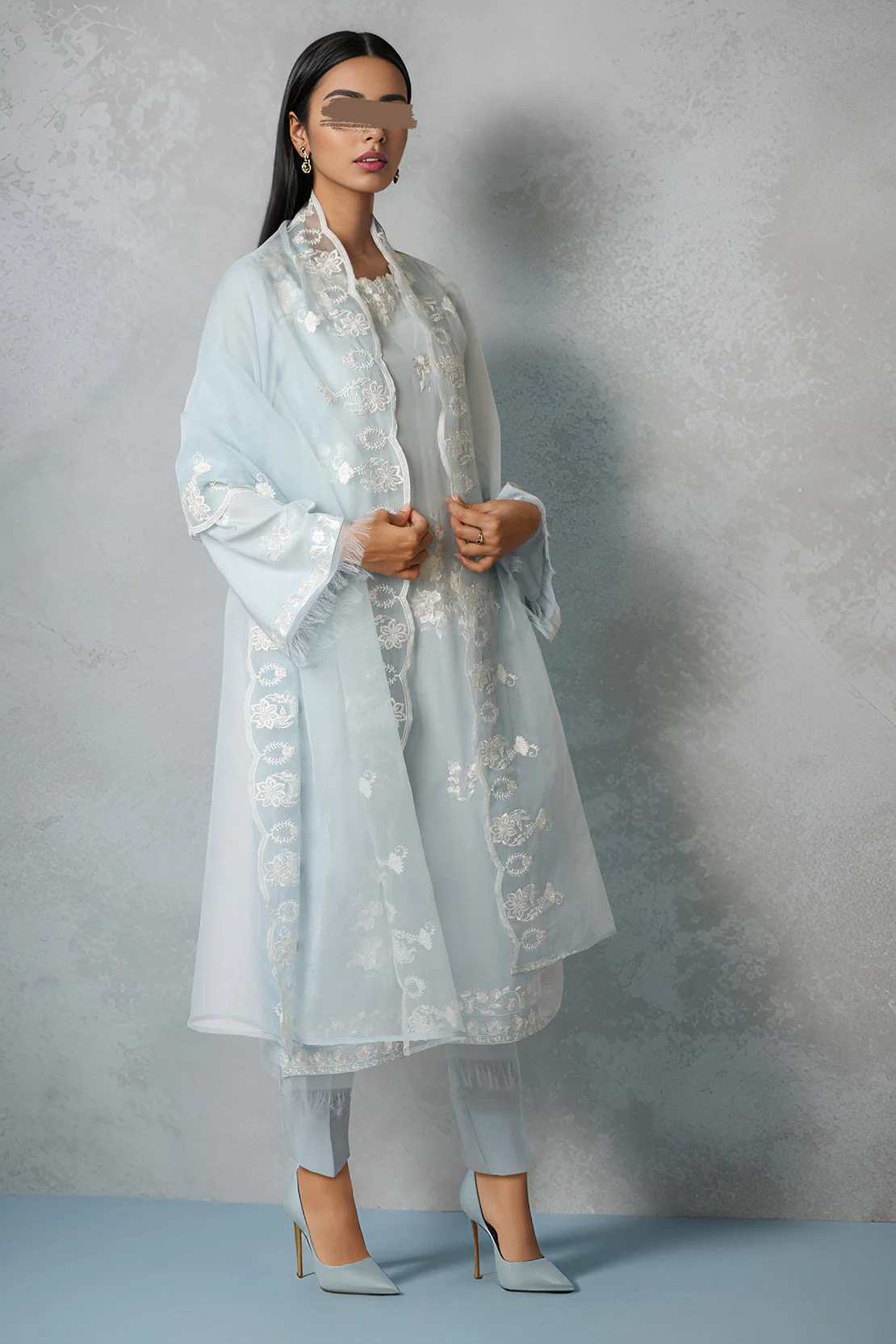 Solid Embroidered Cotton Filament Stitched 2 Piece (Shirt/Trouser) - Image 2