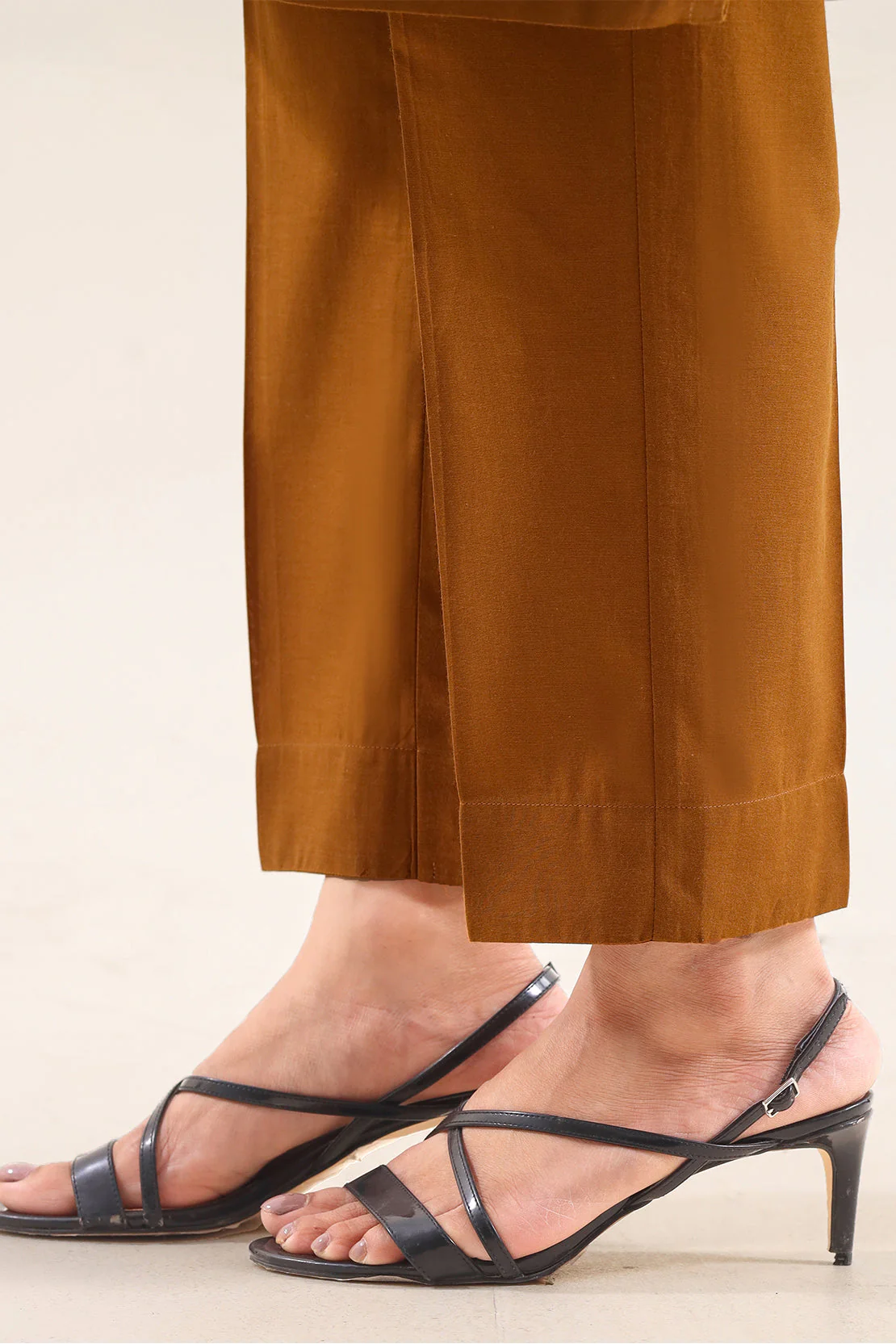 Solid Embroidered Cotton Stitched 2 Piece (Shirt/Trouser) - Image 5