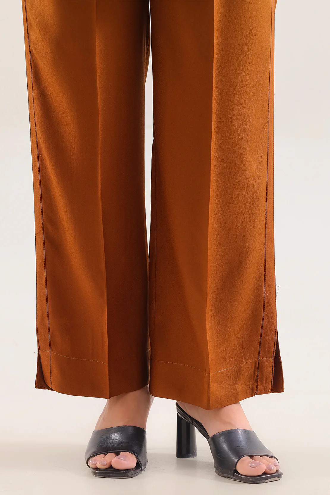 Solid Embroidered Dobby Crepe Stitched 2 Piece (Shirt/Trouser) - Image 5