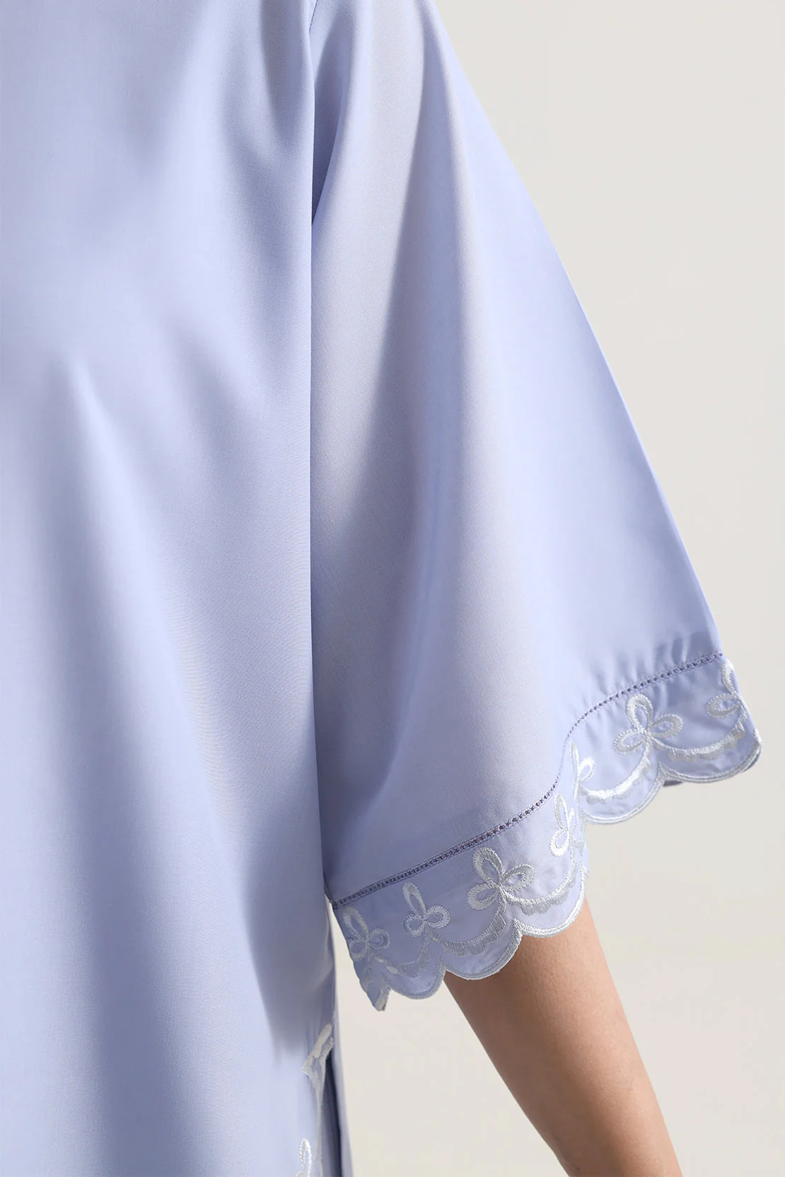 Solid Embroidered Easy Care Weave Stitched 2 Piece (Shirt/Trouser) - Image 6