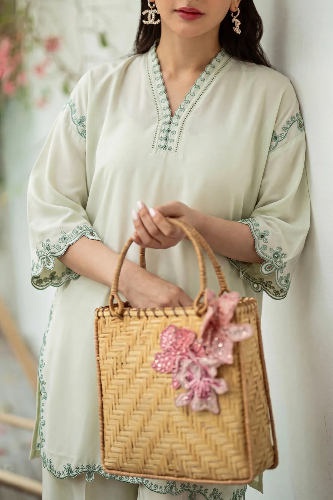 Solid Embroidered Easy Care Weave Stitched 2 Piece (Shirt/Trouser) - Image 2