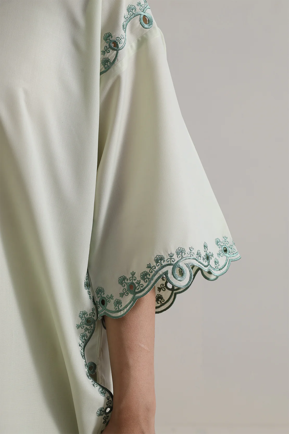 Solid Embroidered Easy Care Weave Stitched 2 Piece (Shirt/Trouser) - Image 6