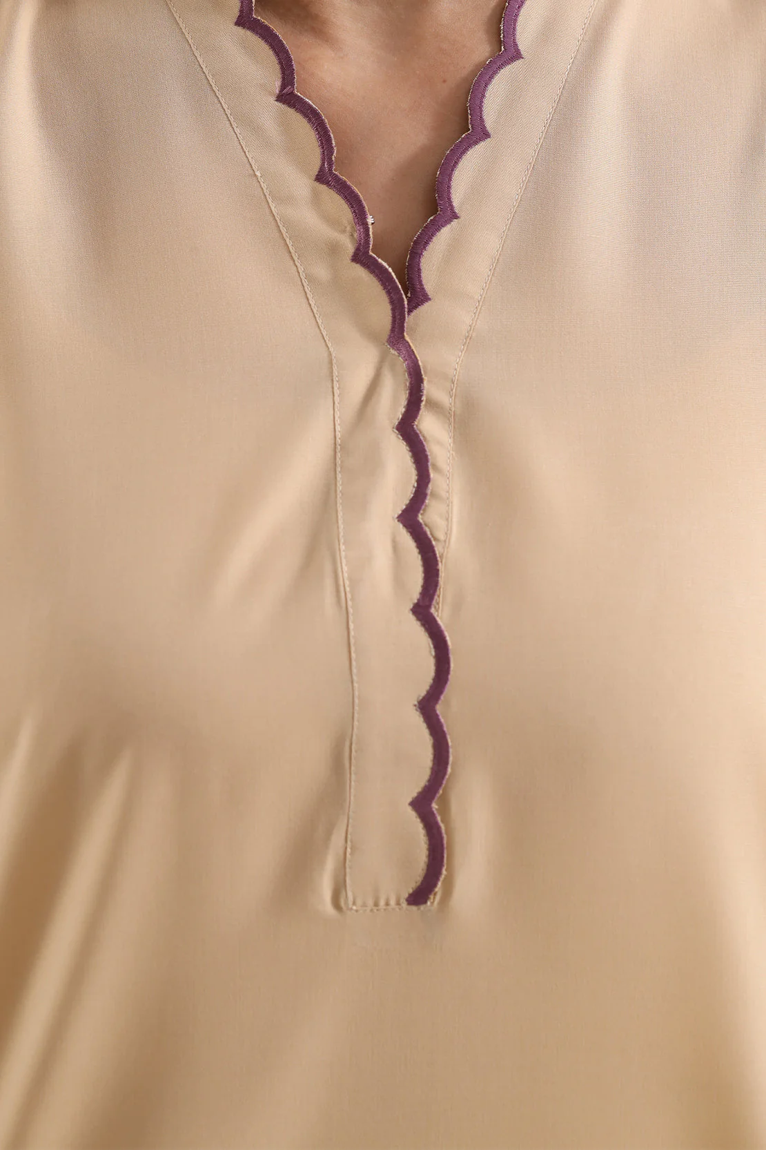 Solid Embroidered Easy Care Weave Stitched 2 Piece (Shirt/Trouser) - Image 4