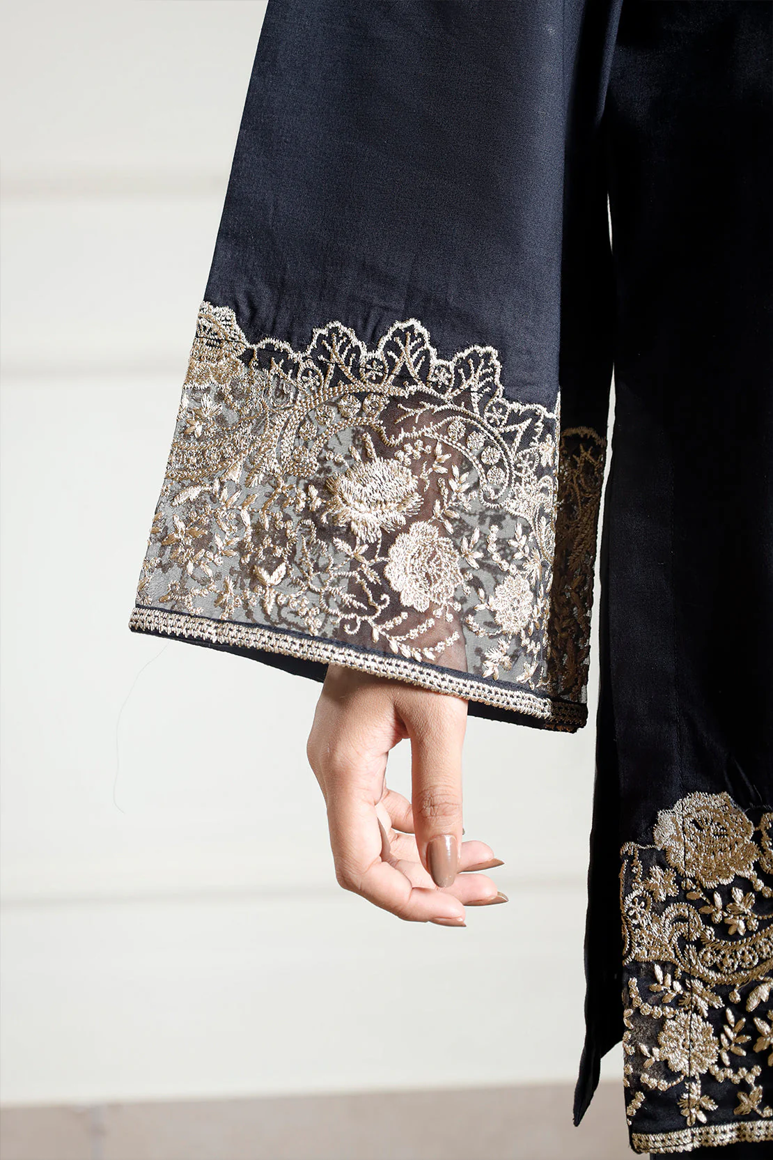 Solid Embroidered Lawn Stitched 2 Piece (Shirt/Trouser) - Image 5