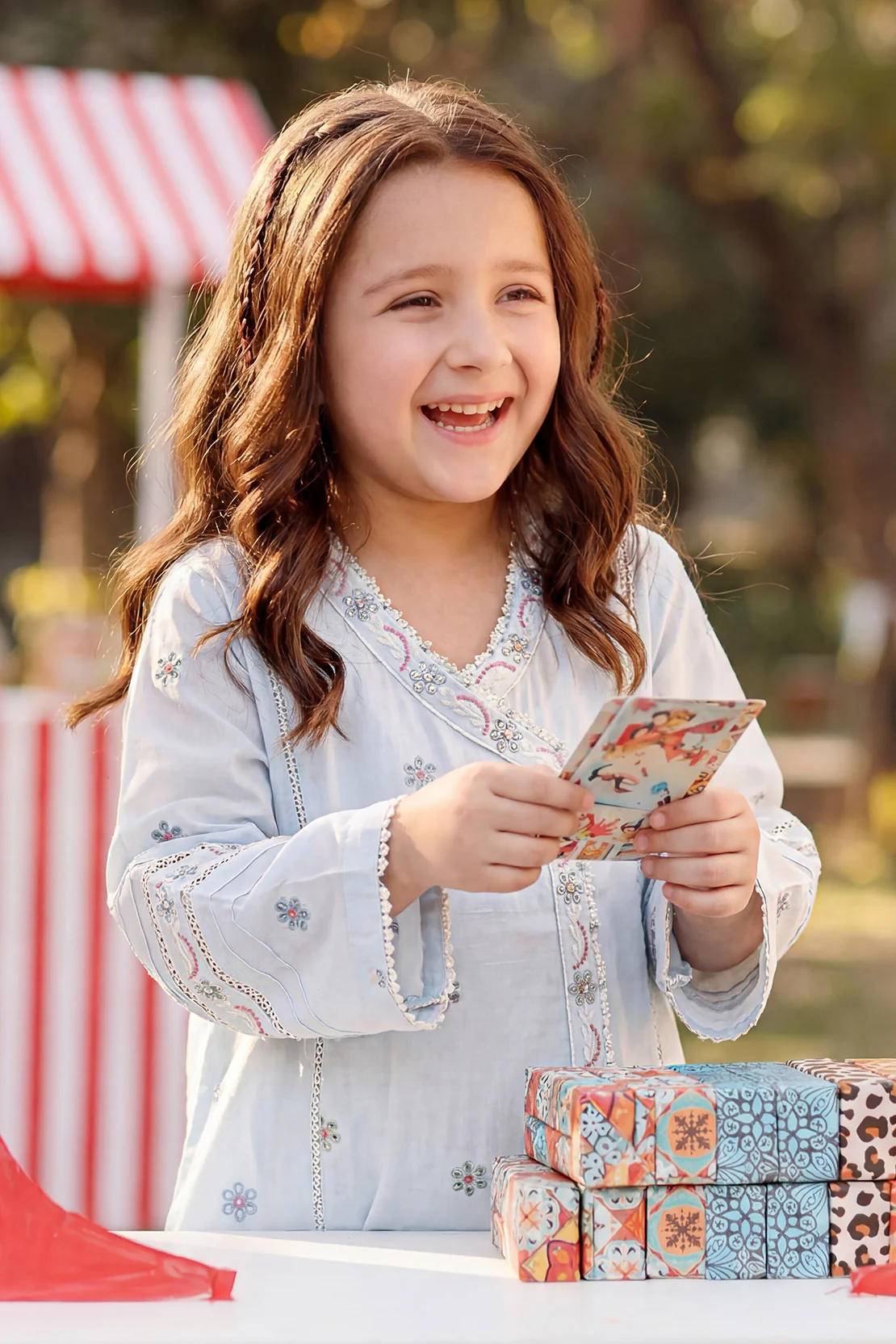 Solid Embroidered Lawn Stitched 2 Piece (Shirt/Trouser) For Kids - Image 4