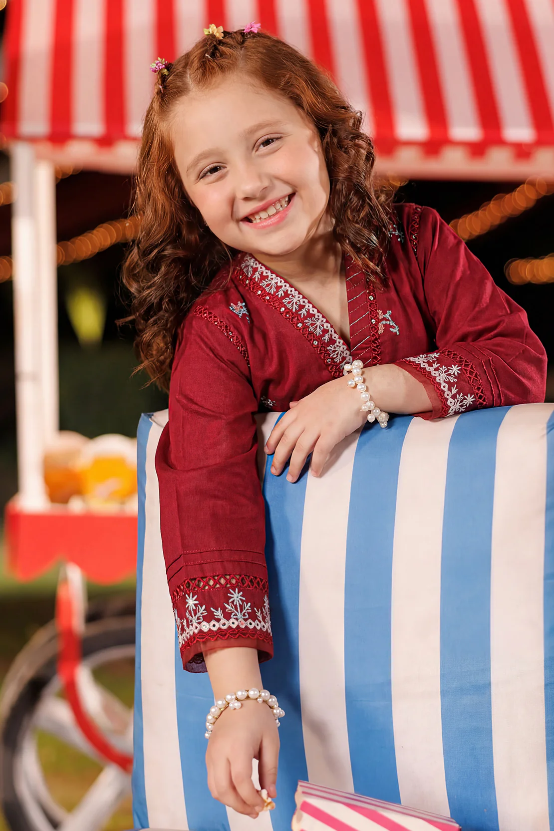 Solid Embroidered Lawn Stitched 2 Piece (Shirt/Trouser) For Kids - Image 4