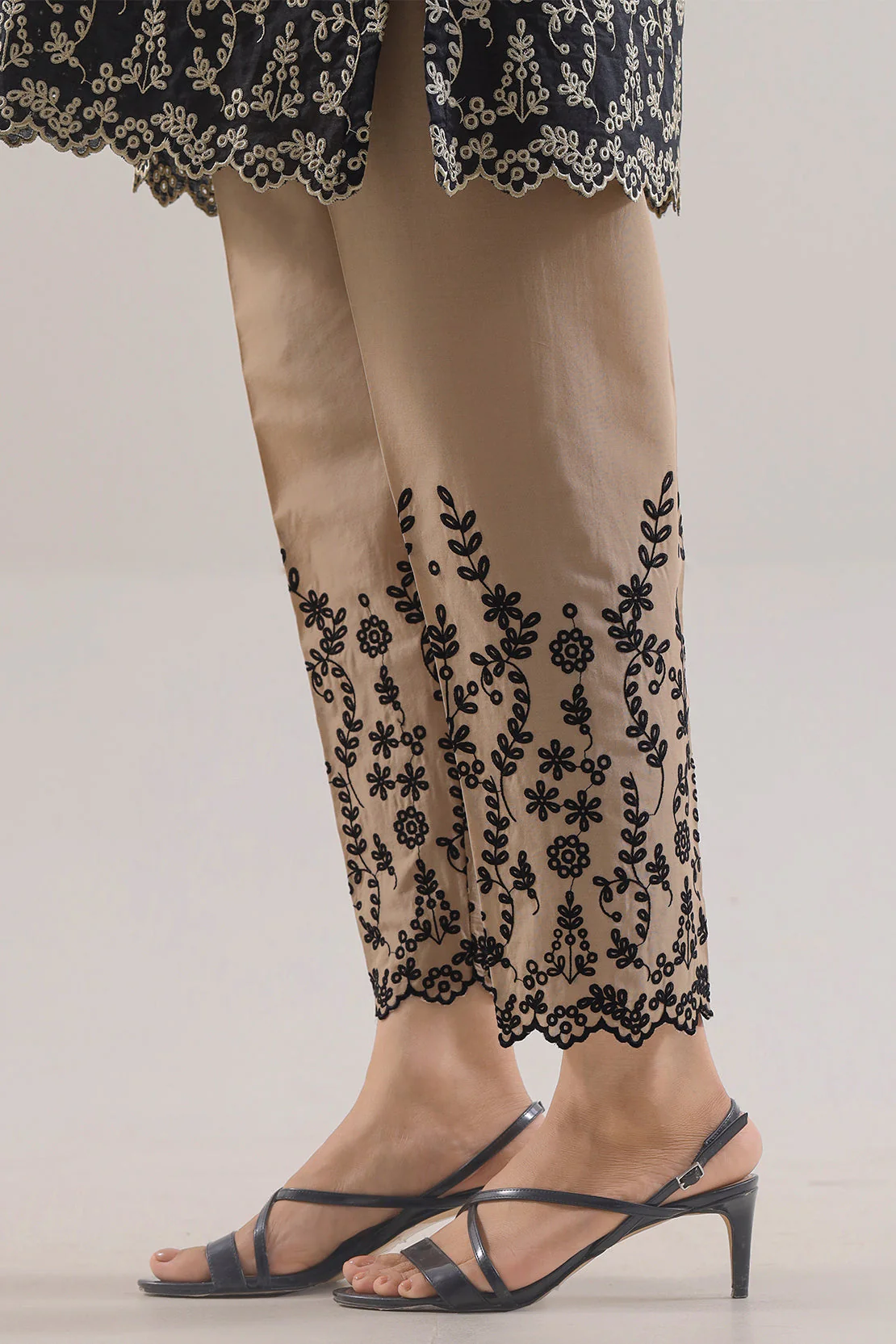 Solid Embroidered Lawn Stitched 2 Piece (Shirt/Trouser) - Image 5