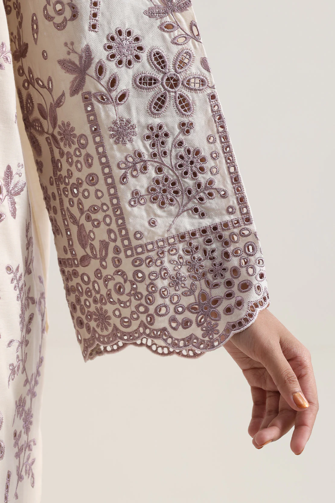 Solid Embroidered Lawn Stitched 2 Piece (Shirt/Trouser) - Image 6