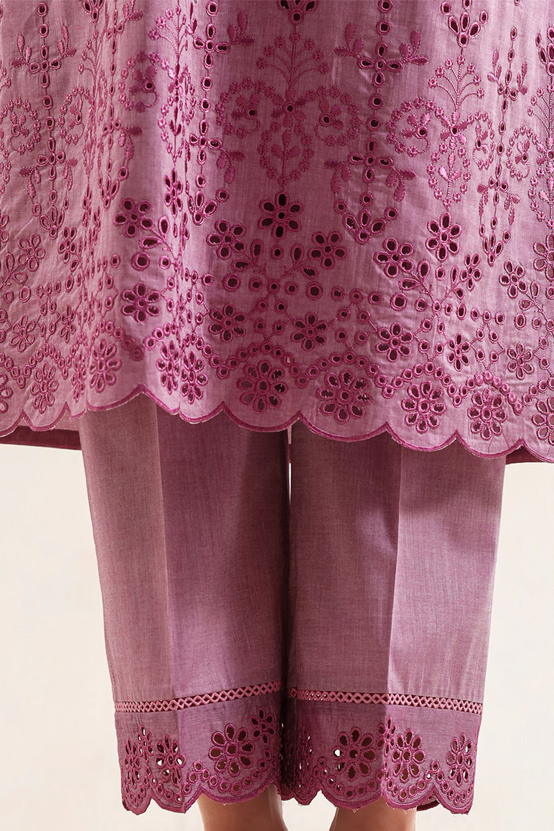 Solid Embroidered Lawn Stitched 2 Piece (Shirt/Trouser) - Image 6
