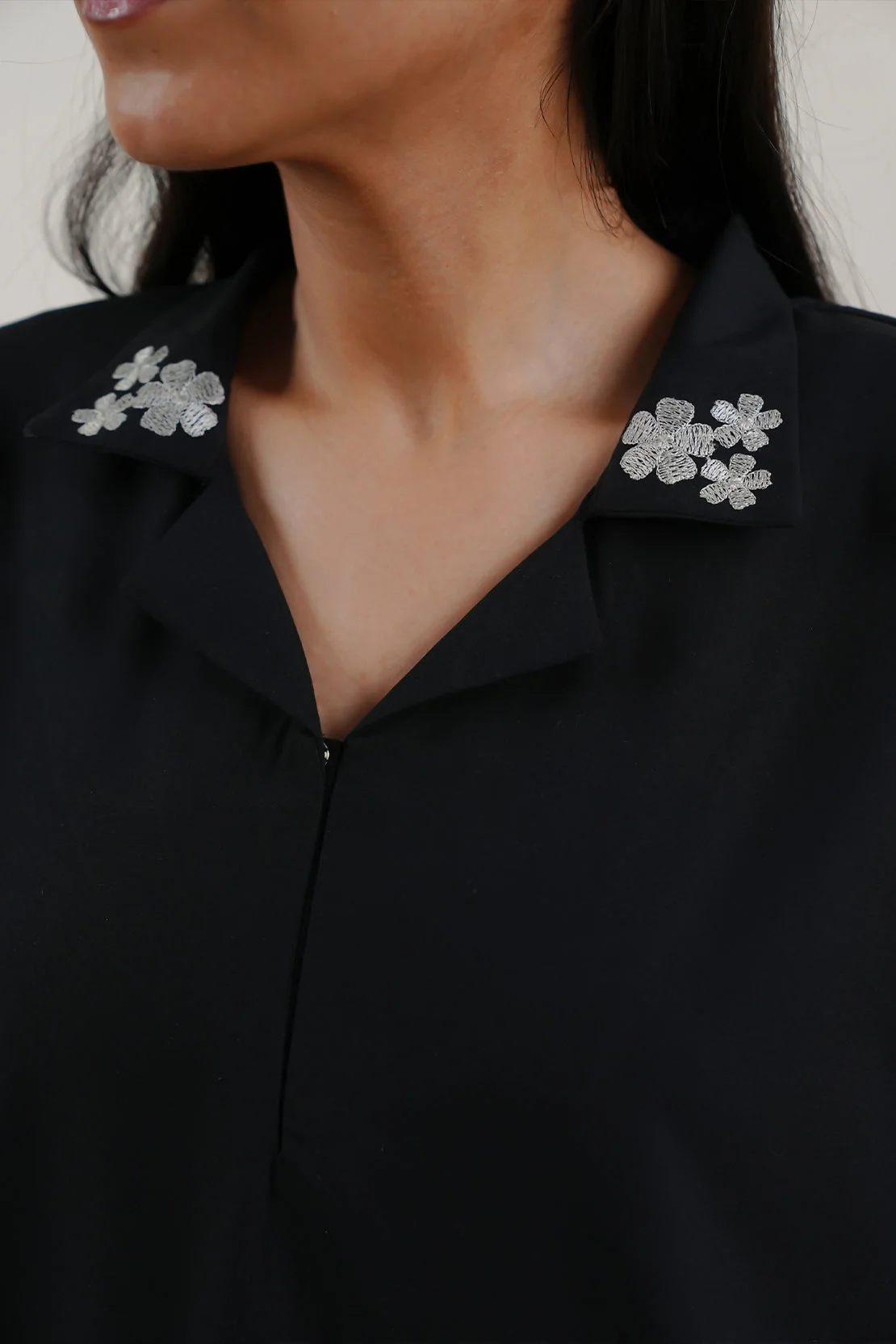 Solid Embroidered Polyester Stitched 2 Piece (Shirt/Trouser) - Image 5