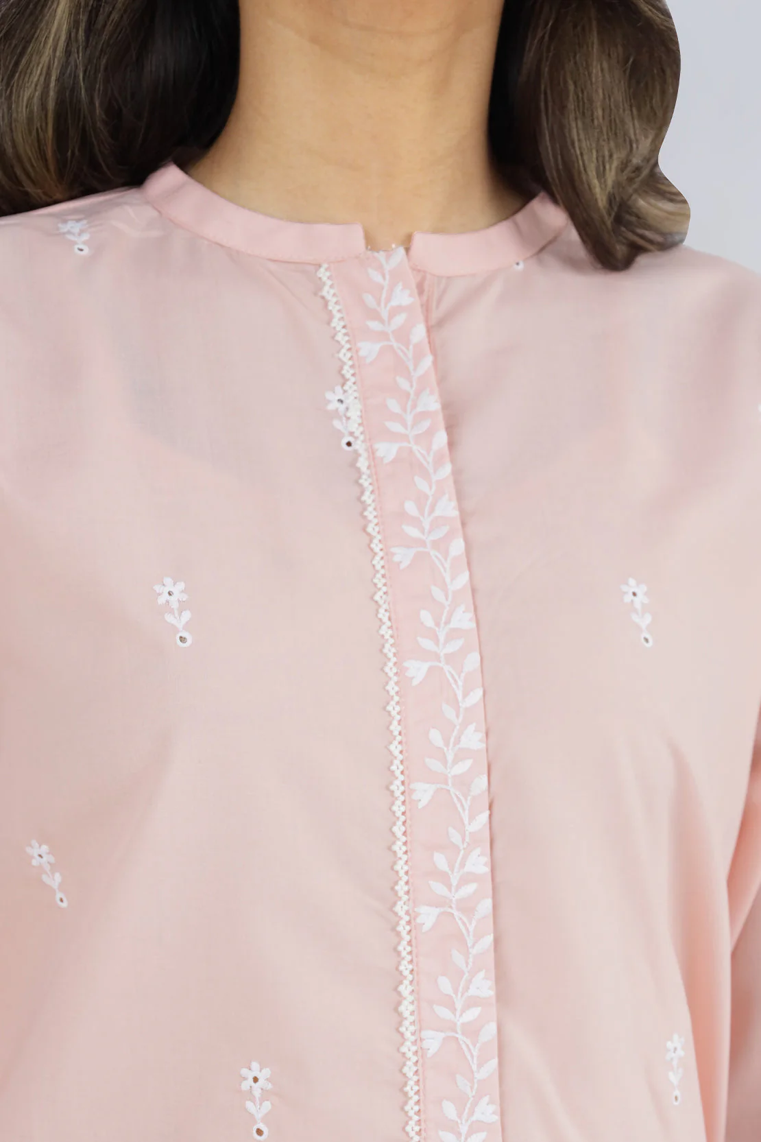 Solid Embroidered Polyester Stitched 2 Piece (Shirt/Trouser) - Image 4