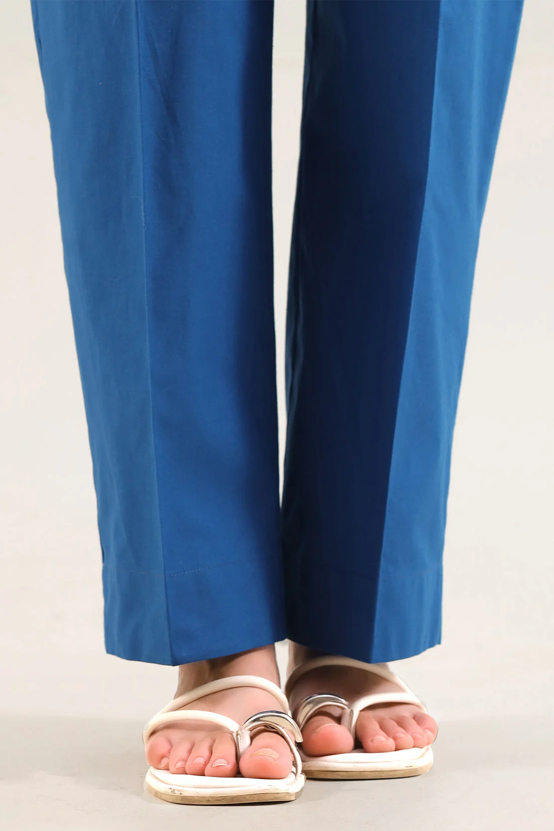 Solid Embroidered Poplin Stitched 2 piece (Shirt/Trouser) - Image 5