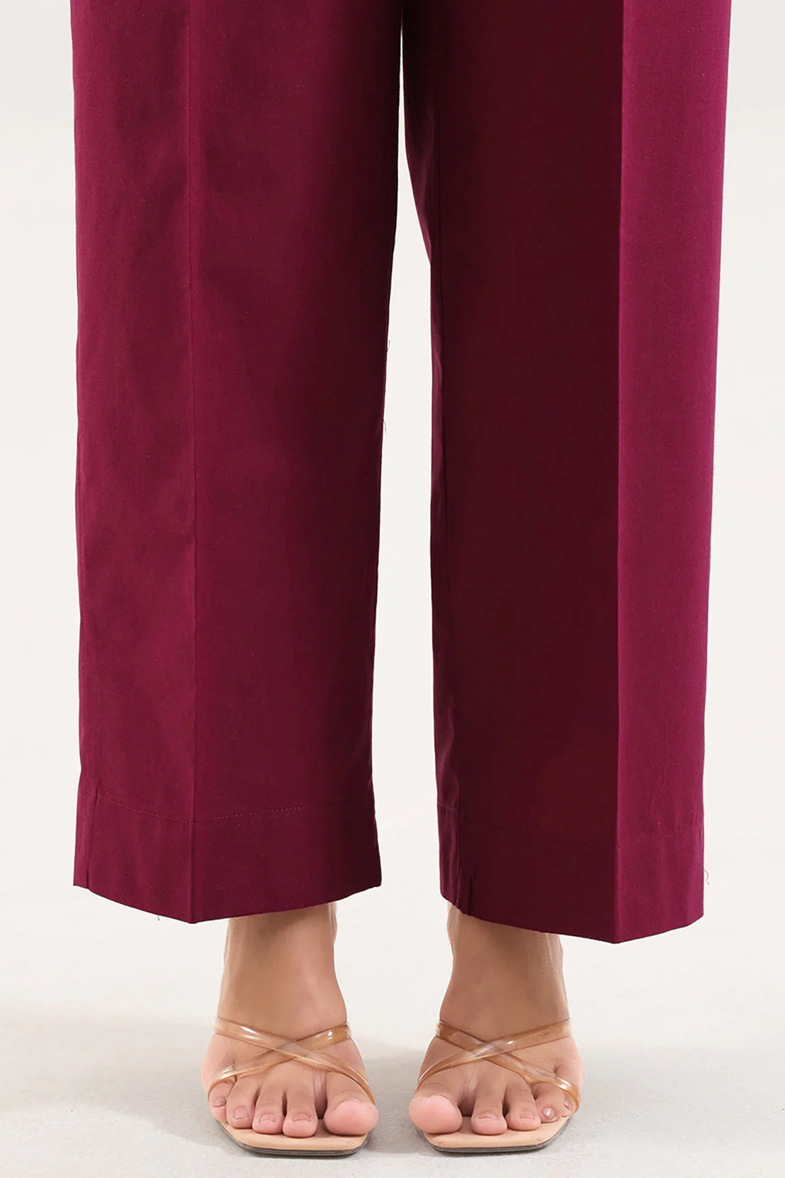 Solid Embroidered Poplin Stitched 2 piece (Shirt/Trouser) - Image 5