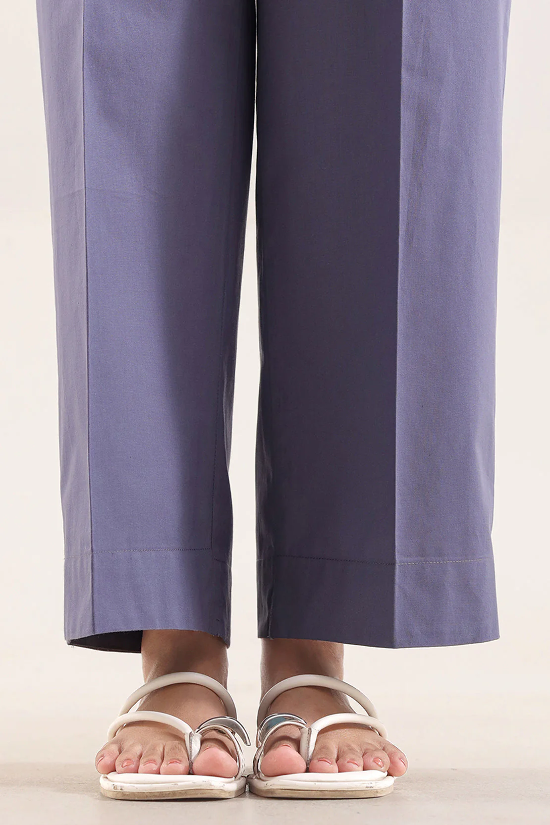 Solid Embroidered Poplin Stitched 2 piece (Shirt/Trouser) - Image 6