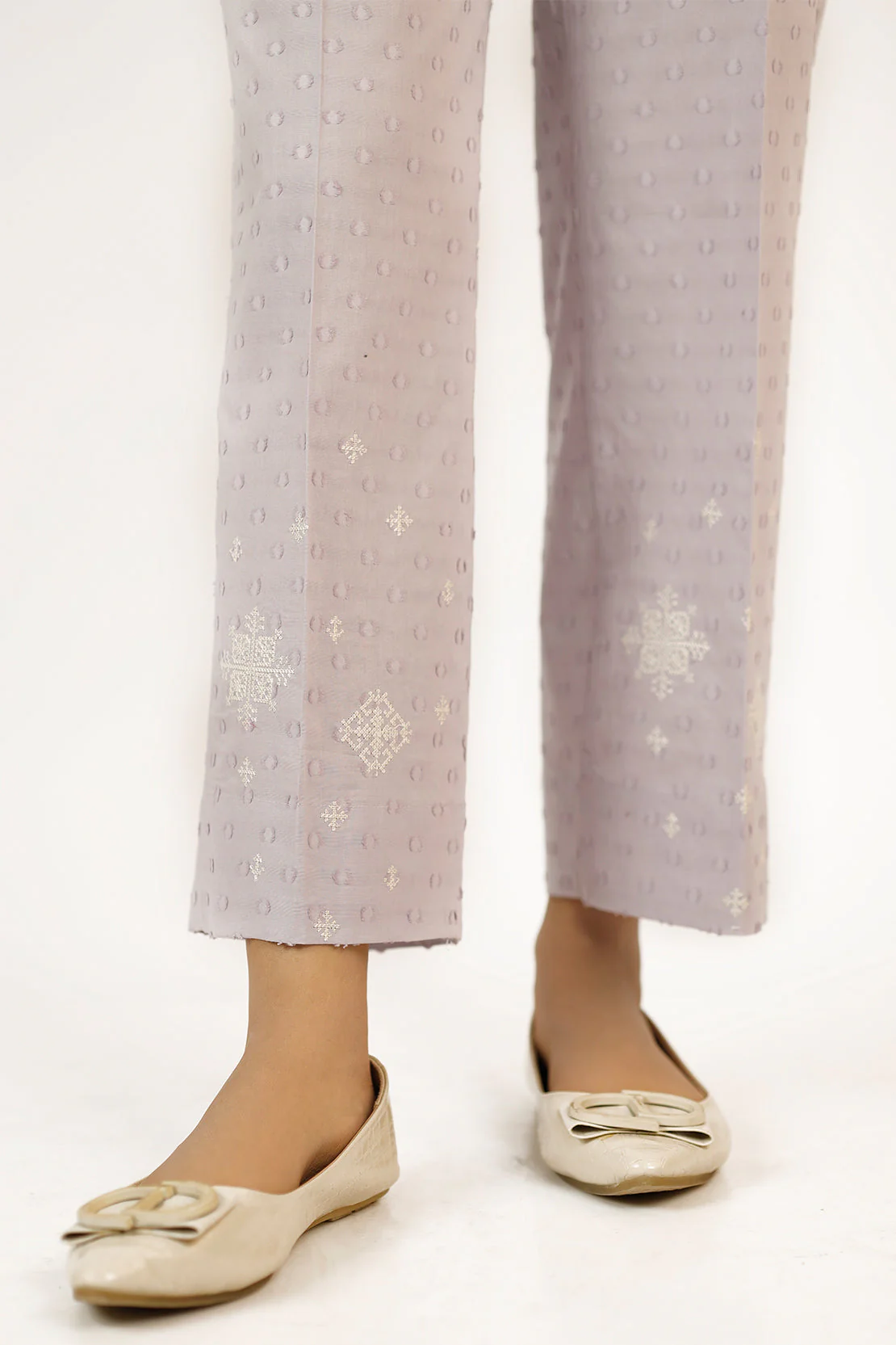 Solid Embroidered Reverse Jacquard Stitched 2 Piece (Shirt/Trouser) - Image 6