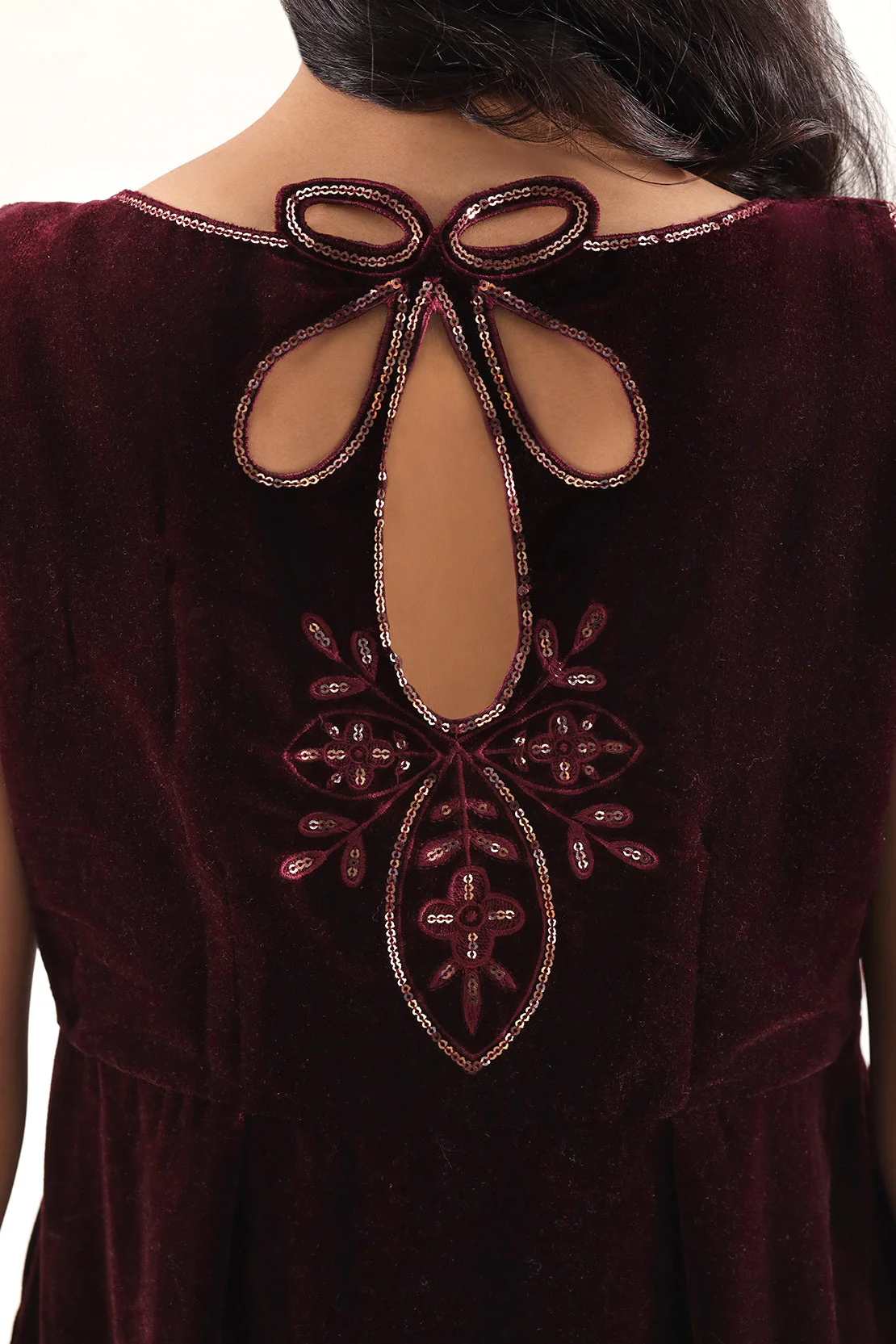 Solid Embroidered Velvet Stitched (Shirt/Trouser) - Image 6