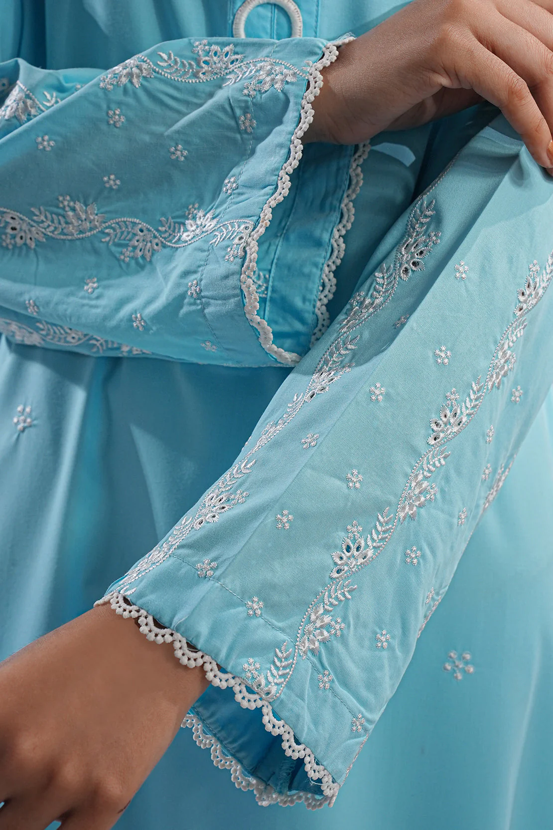 Solid Embroidered Wash n Wear Stitched 2 Piece (Shirt/Trouser) - Image 8