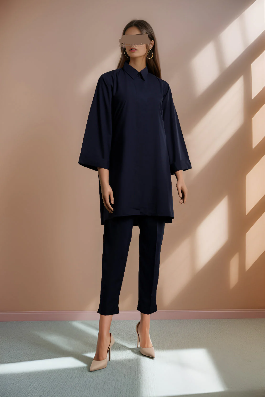 Solid Easy Care Fabric Suit