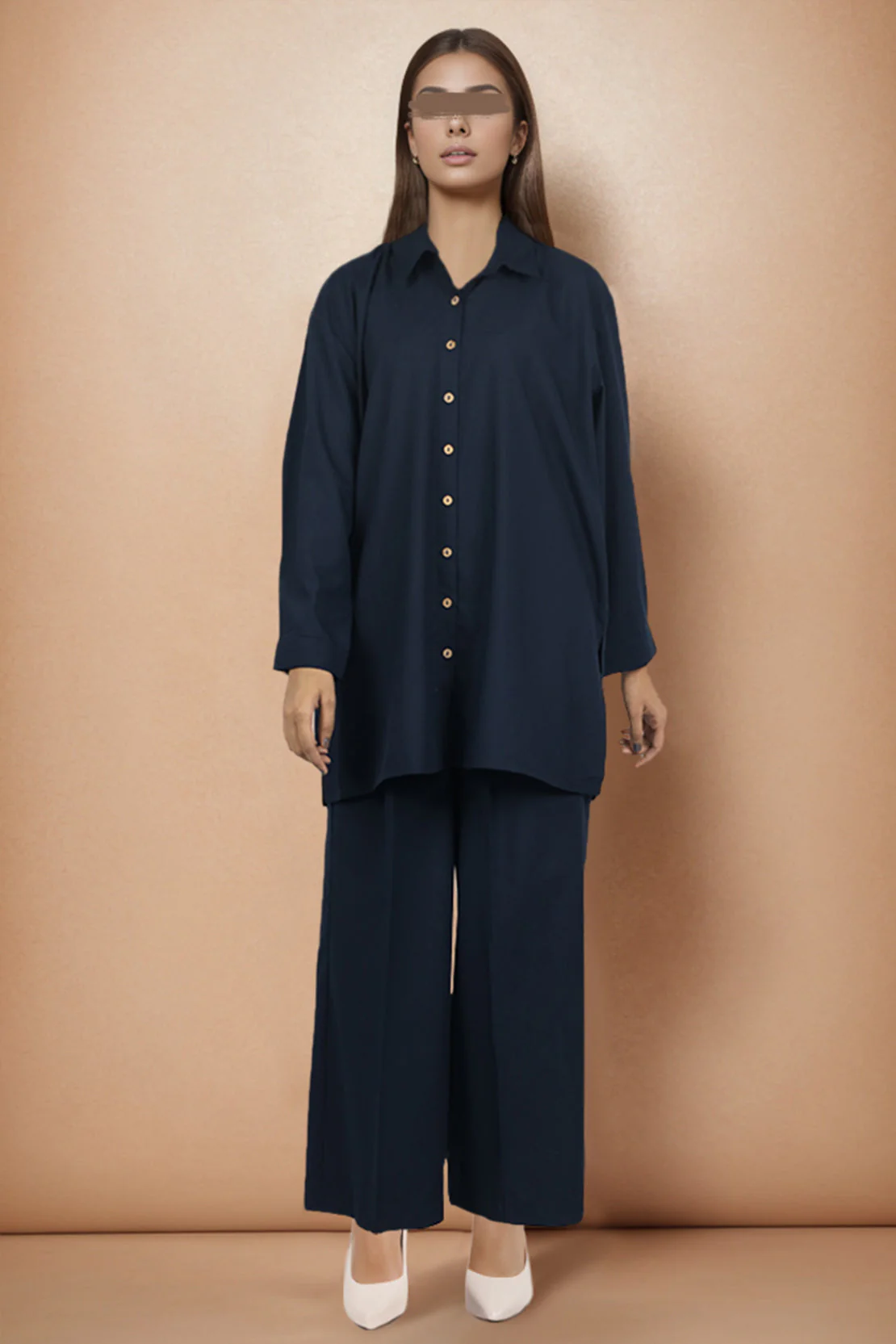 Solid Easy Care Fabric Suit