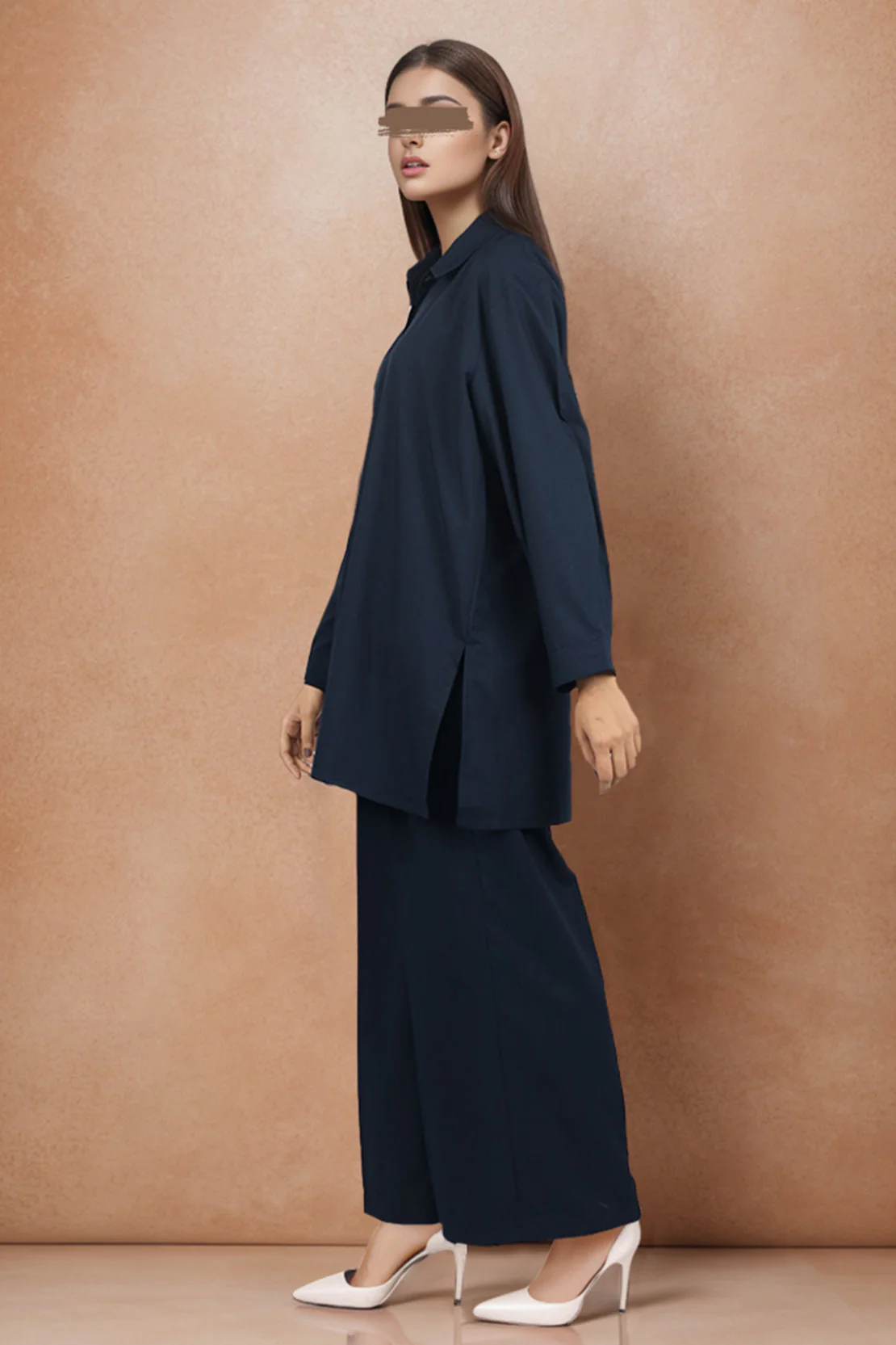 Solid Easy Care Fabric Suit - Image 2