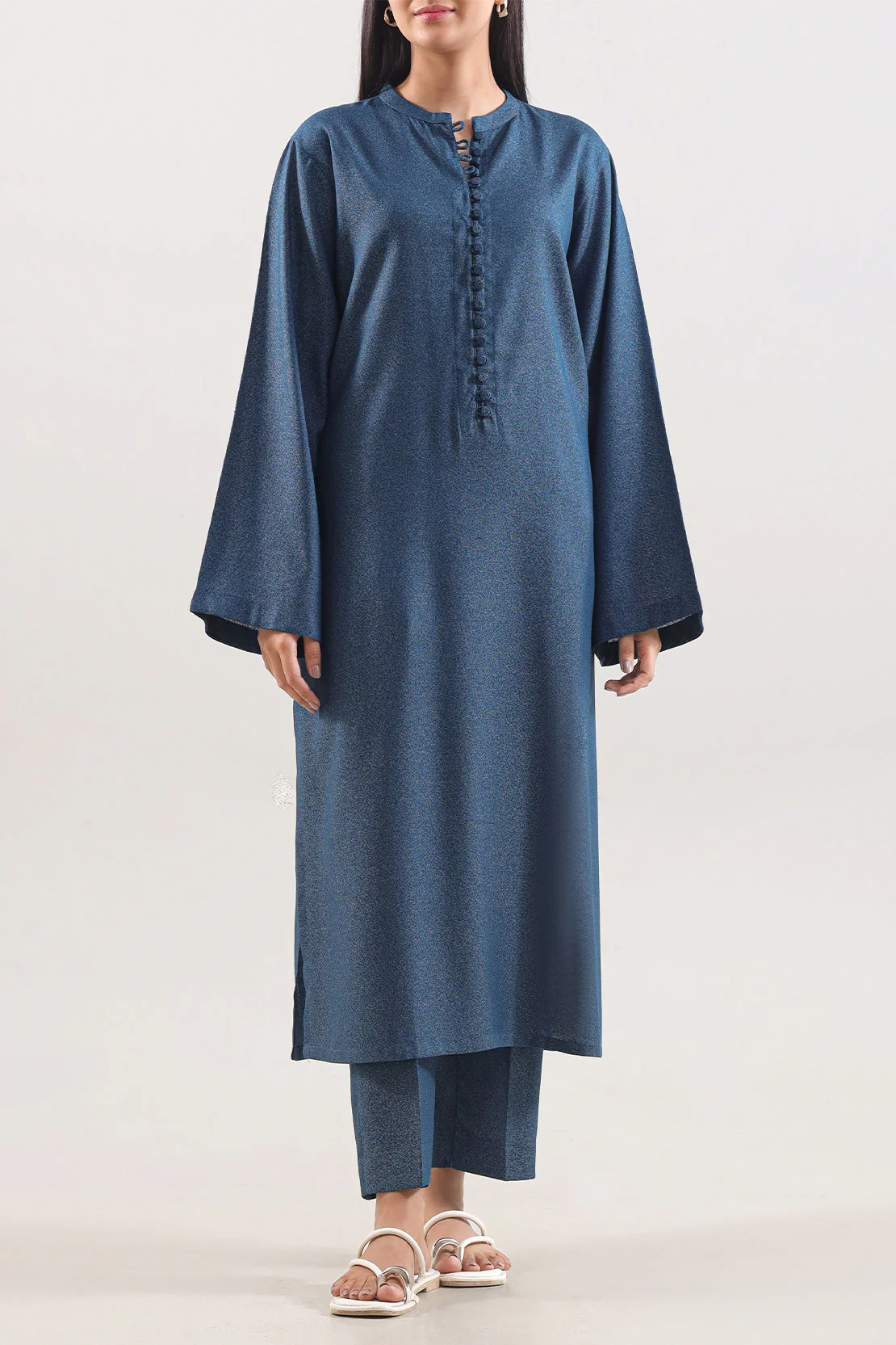 Solid Karandi Stitched 2 Piece (Shirt/Trouser)