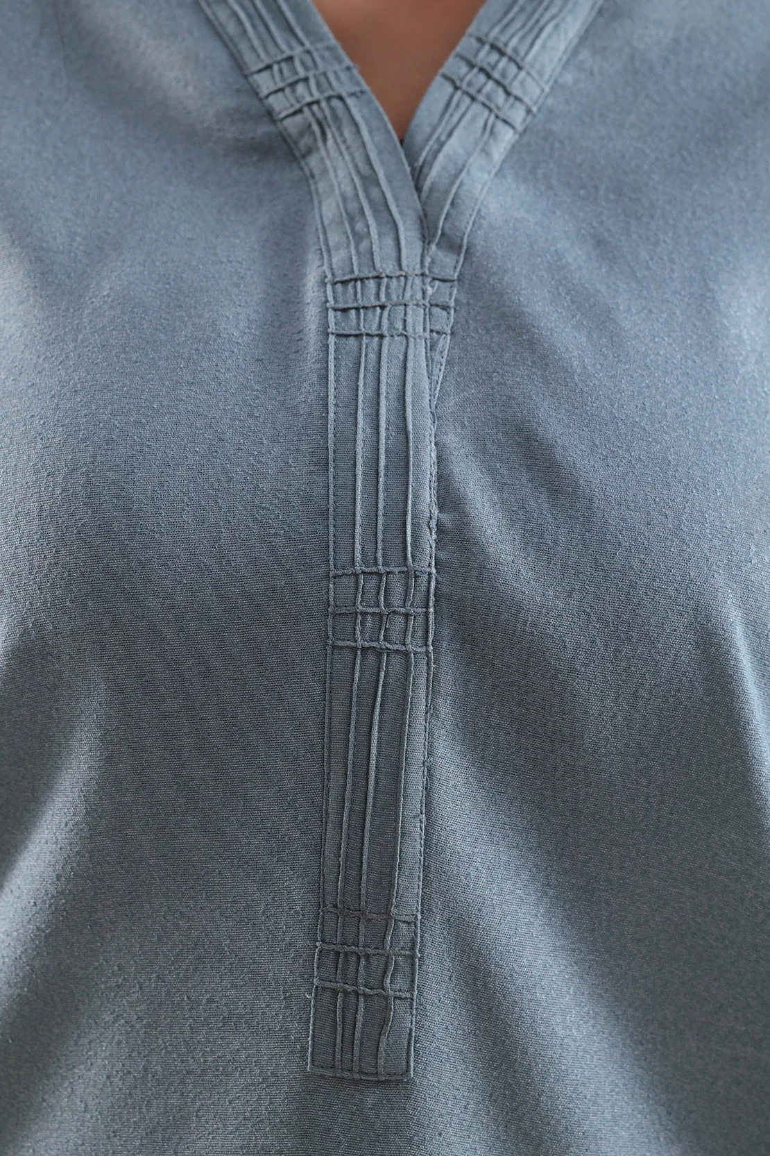 Solid Karandi Stitched Shirt - Image 3