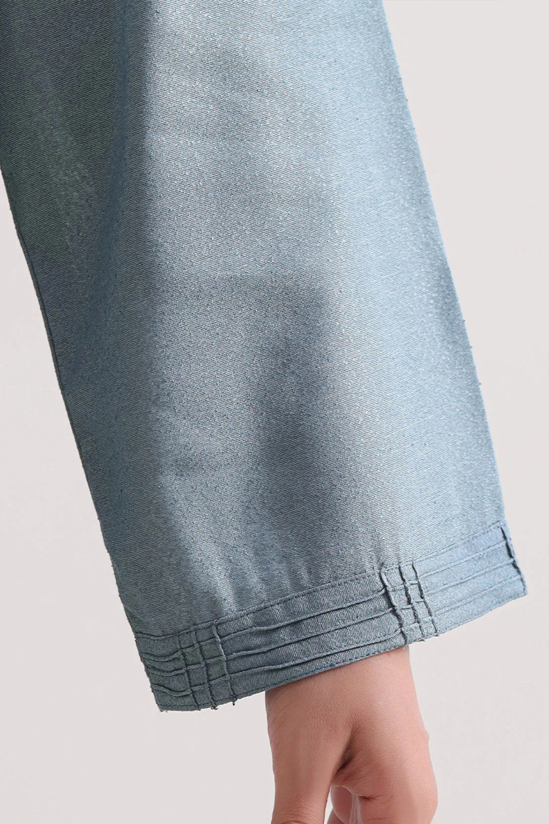 Solid Karandi Stitched Shirt - Image 4
