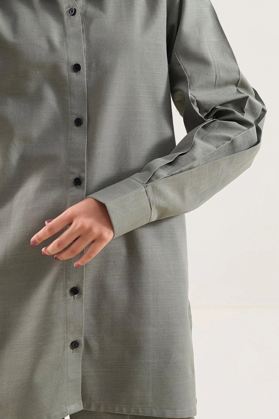 Solid Khaddar Stitched 2 Piece (Shirt/Trouser) - Image 5