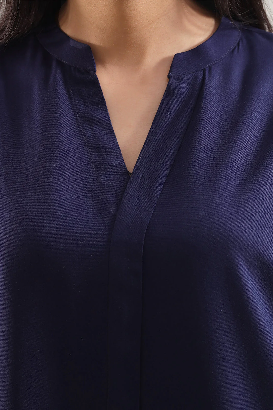 Solid Peach Fabric Stitched 2 Piece (Shirt/Trouser) - Image 3