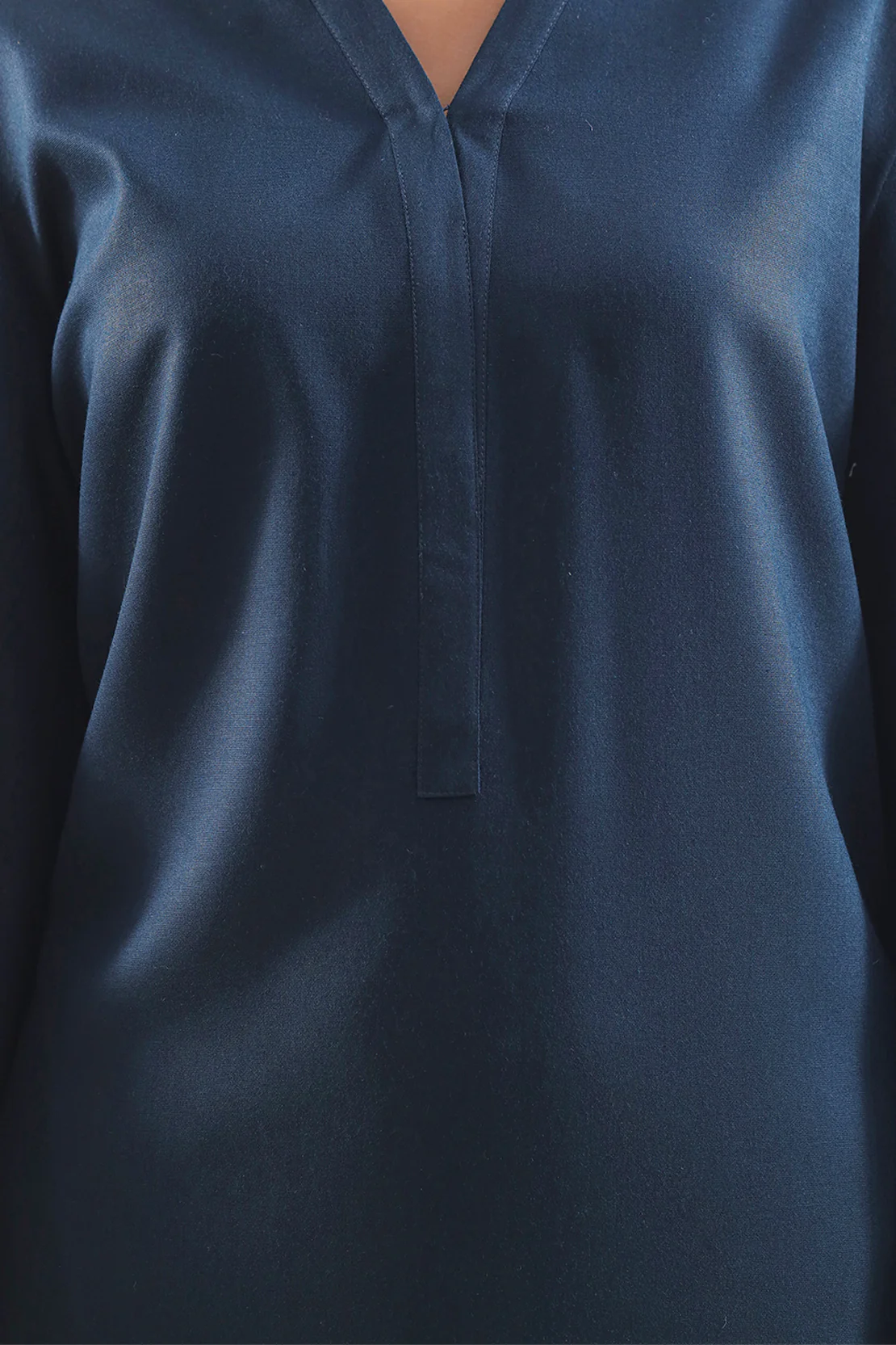 Solid Khaddar Stitched Shirt - Image 3