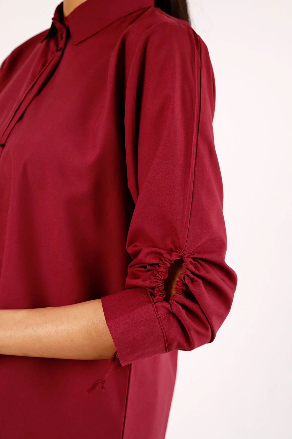 Solid Polyester Stitched 2 Piece (Shirt/Trouser) - Image 4
