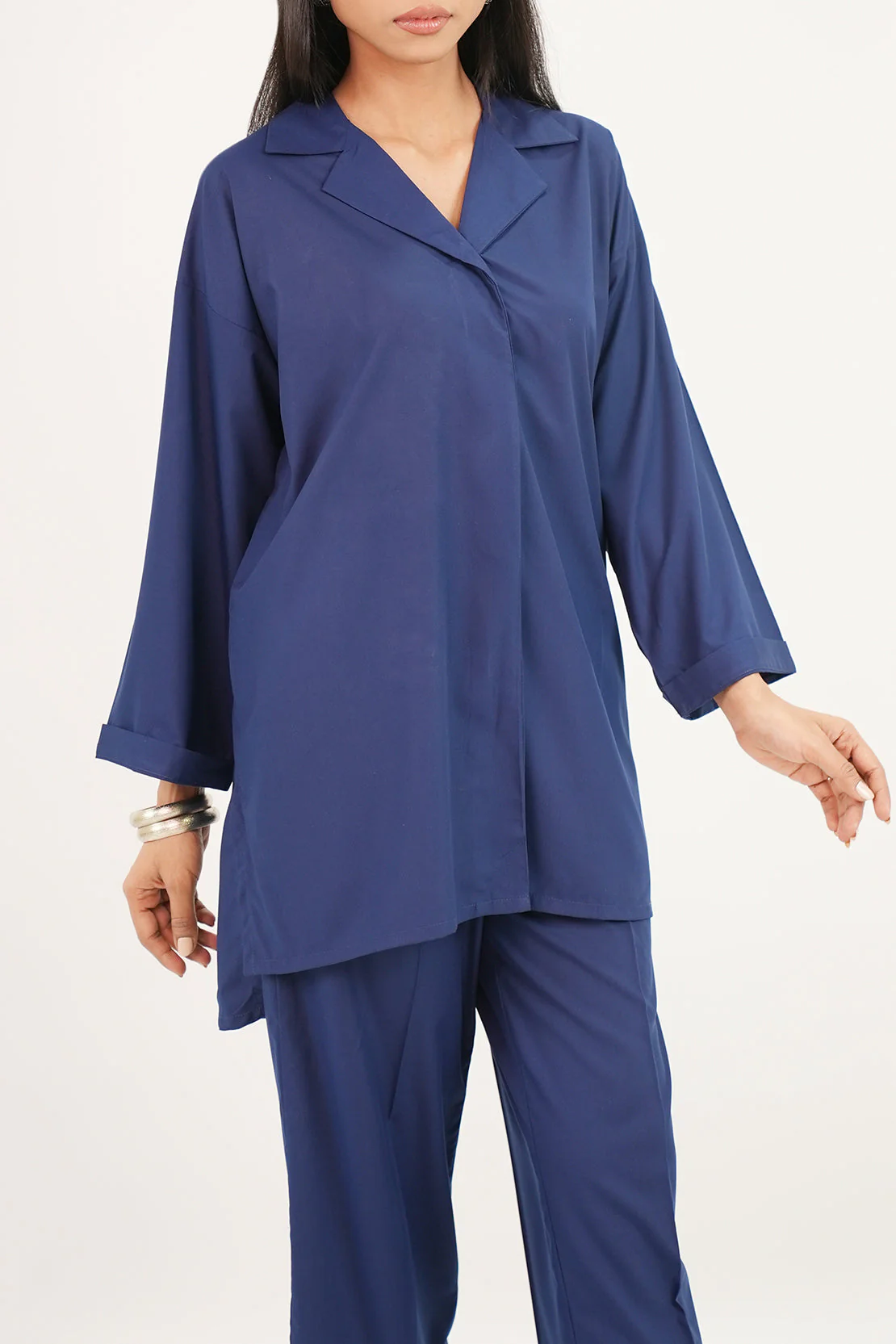 Solid Polyester Stitched 2 Piece (Shirt/Trouser) - Image 4