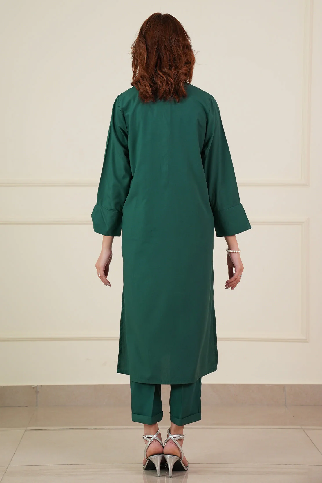 Solid Polyester Stitched 2 Piece (Shirt/Trouser) - Image 8