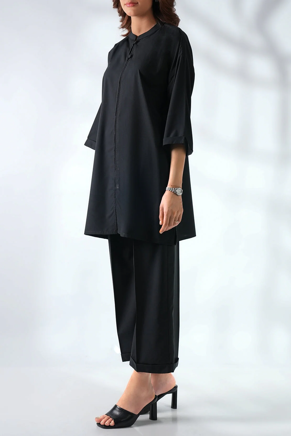 Solid Polyester Stitched 2 Piece (Shirt/Trouser) - Image 5
