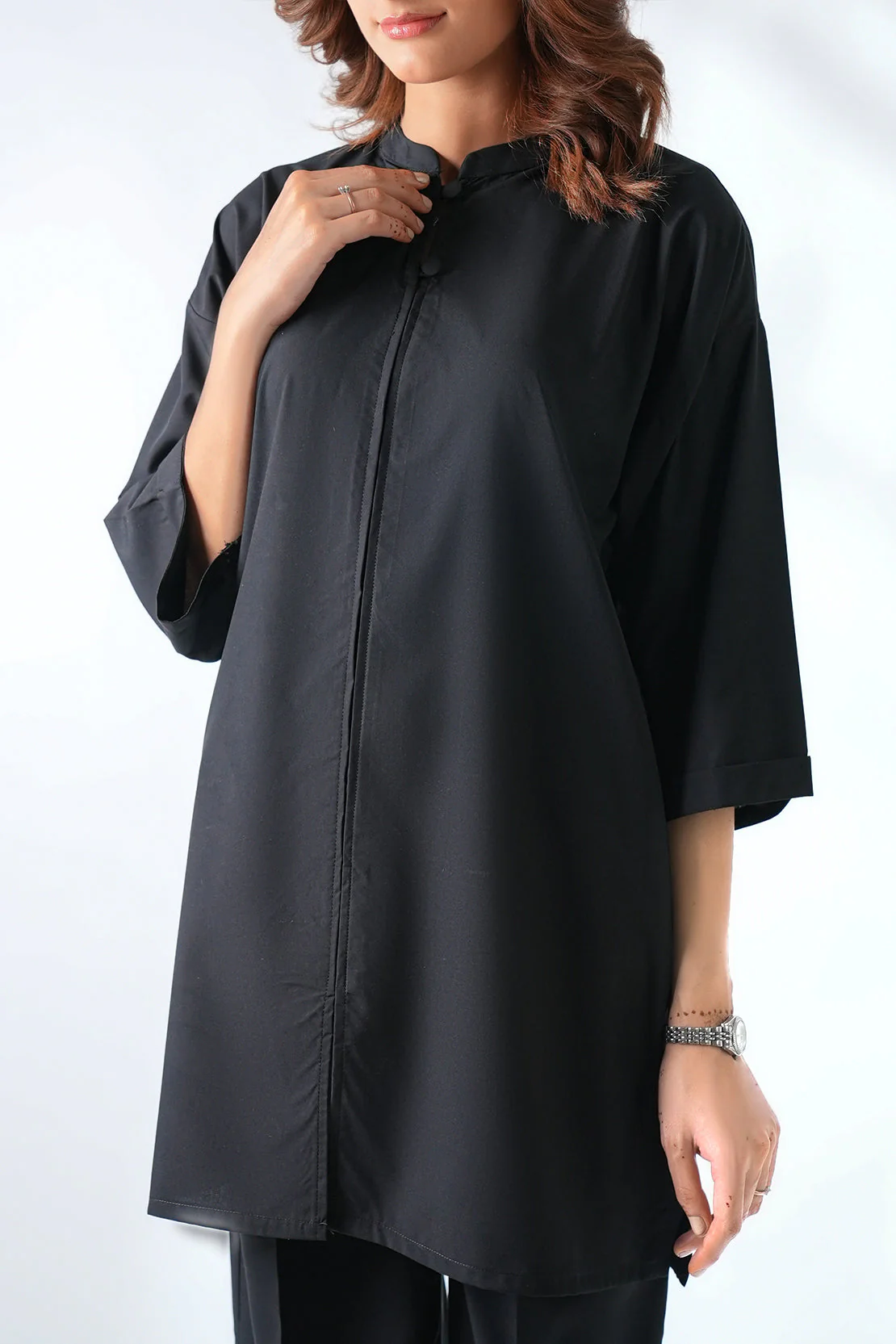 Solid Polyester Stitched 2 Piece (Shirt/Trouser) - Image 6