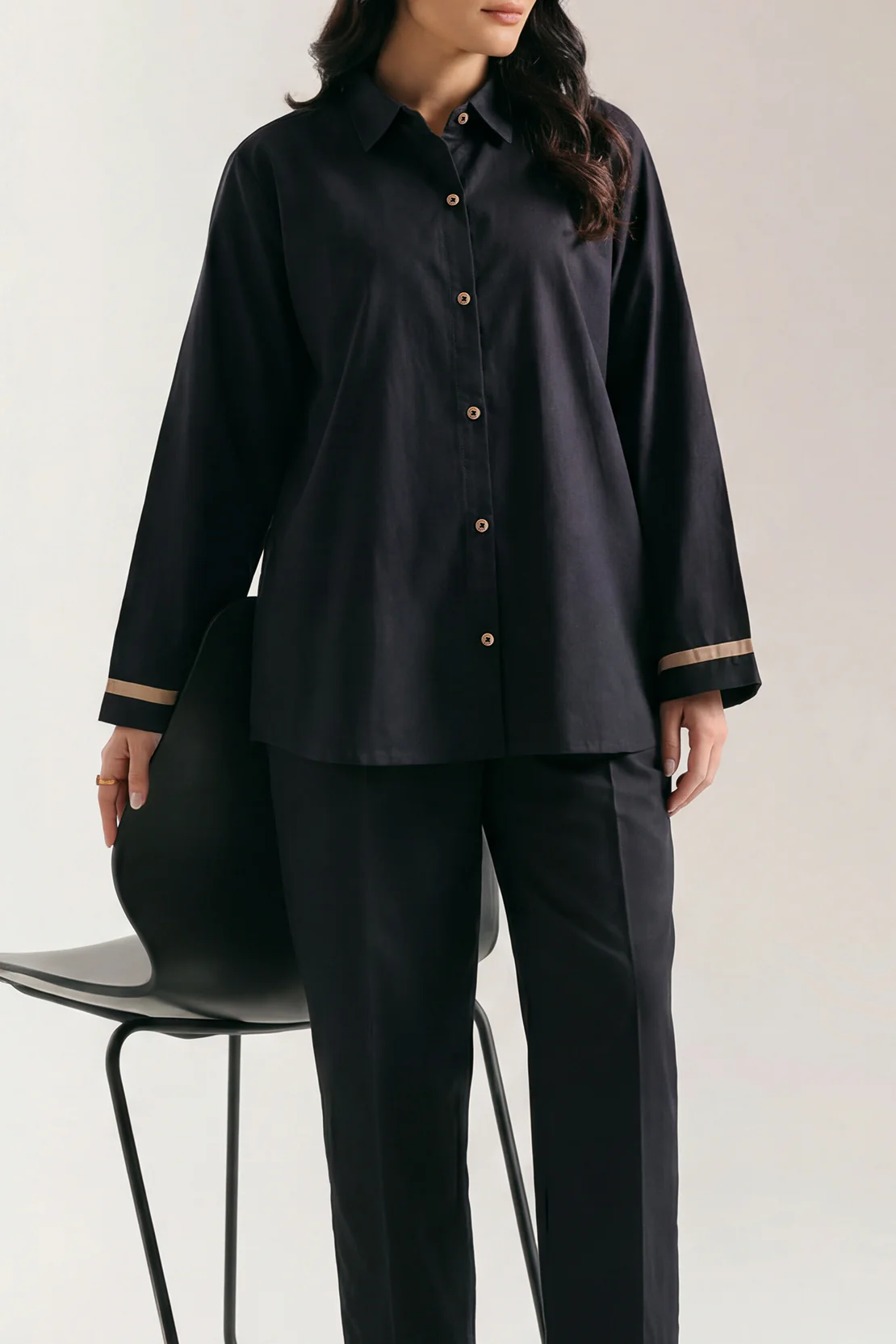 Solid Poplin Stitched 2 Piece (Shirt/Trouser)