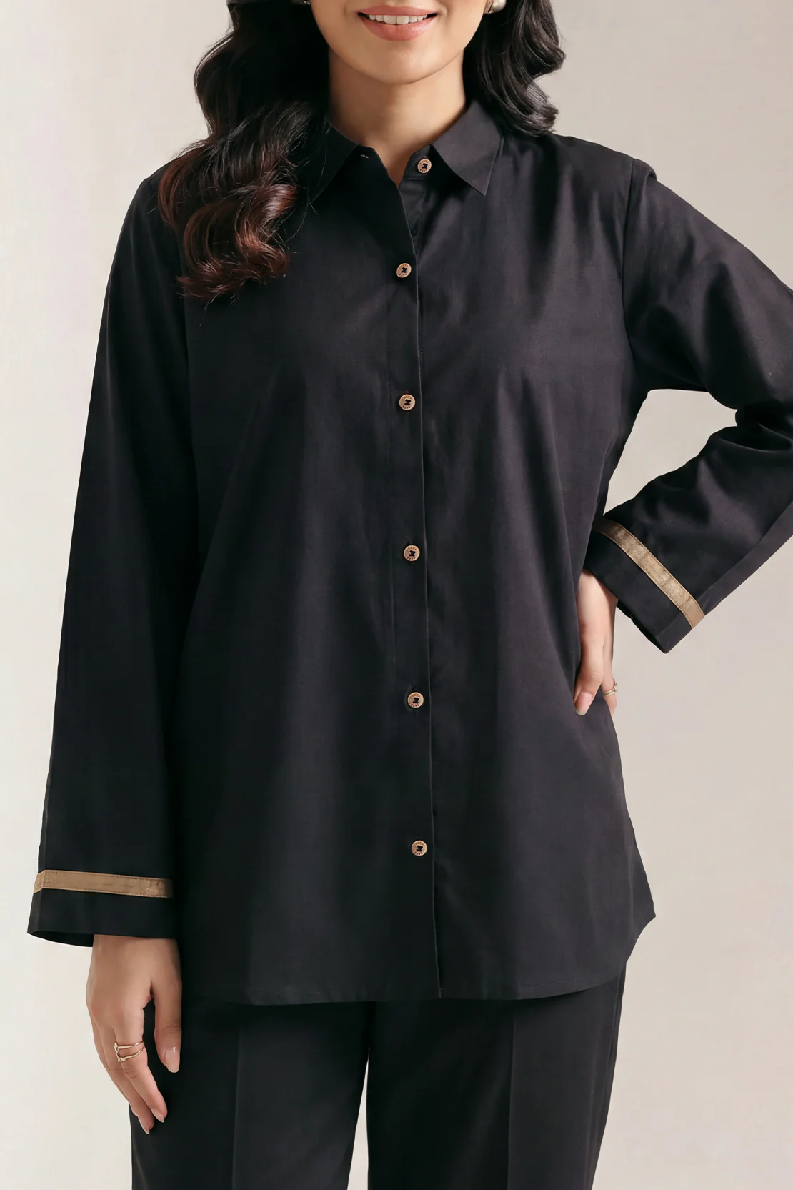 Solid Poplin Stitched 2 Piece (Shirt/Trouser) - Image 3