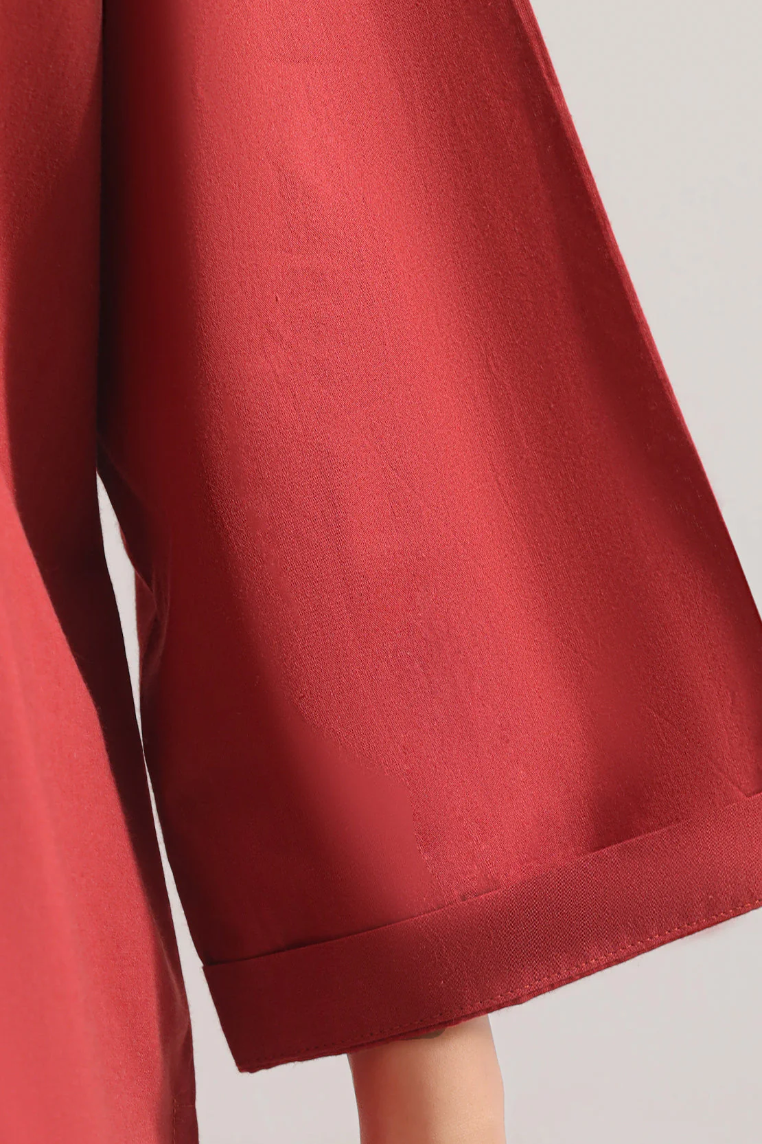 Solid Poplin Stitched Shirt - Image 6