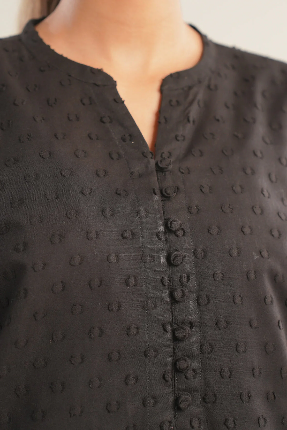 Solid Reverse Jacquard Stitched 2 Piece (Shirt/Trouser) - Image 5