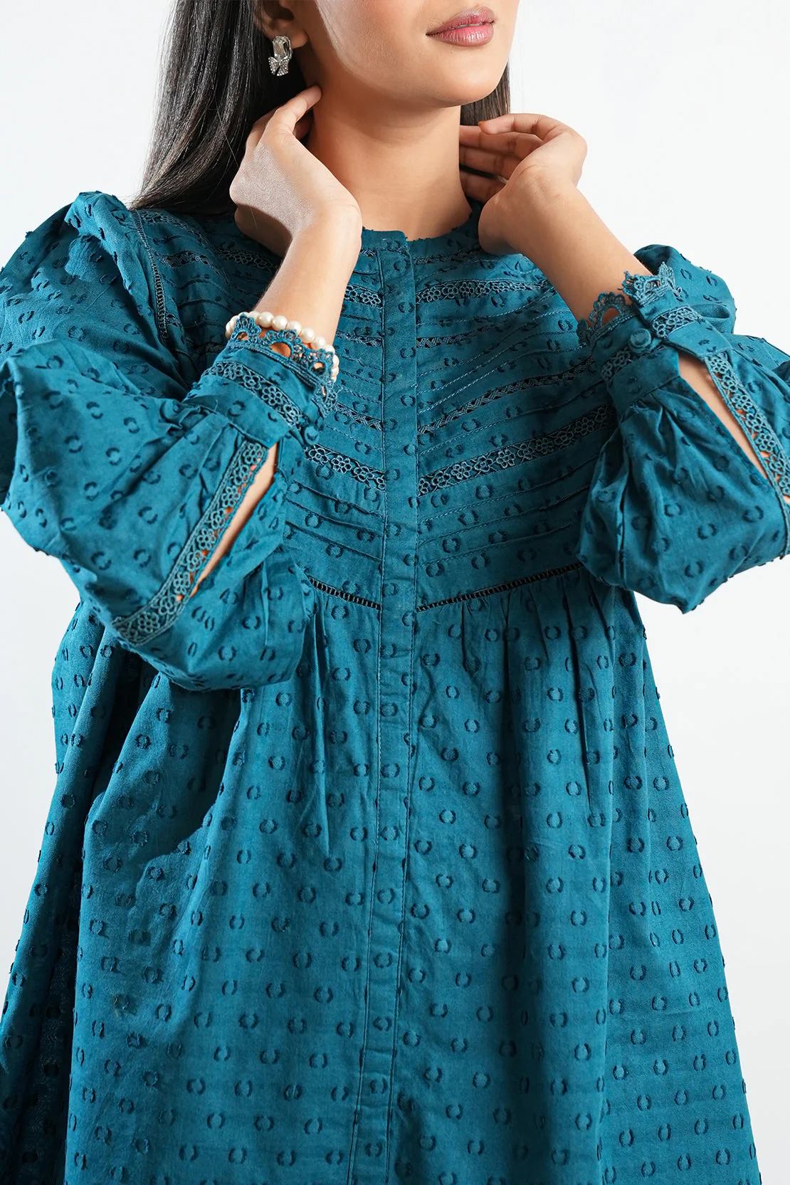 Solid Reverse Jacquard Stitched 2 Piece (Shirt/Trouser) - Image 6