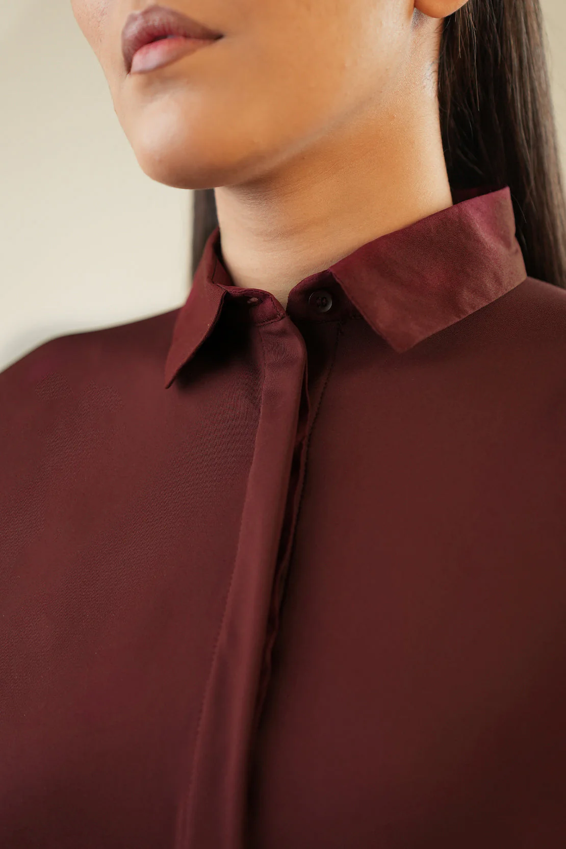 Solid Scuba Stitched Shirt - Image 3