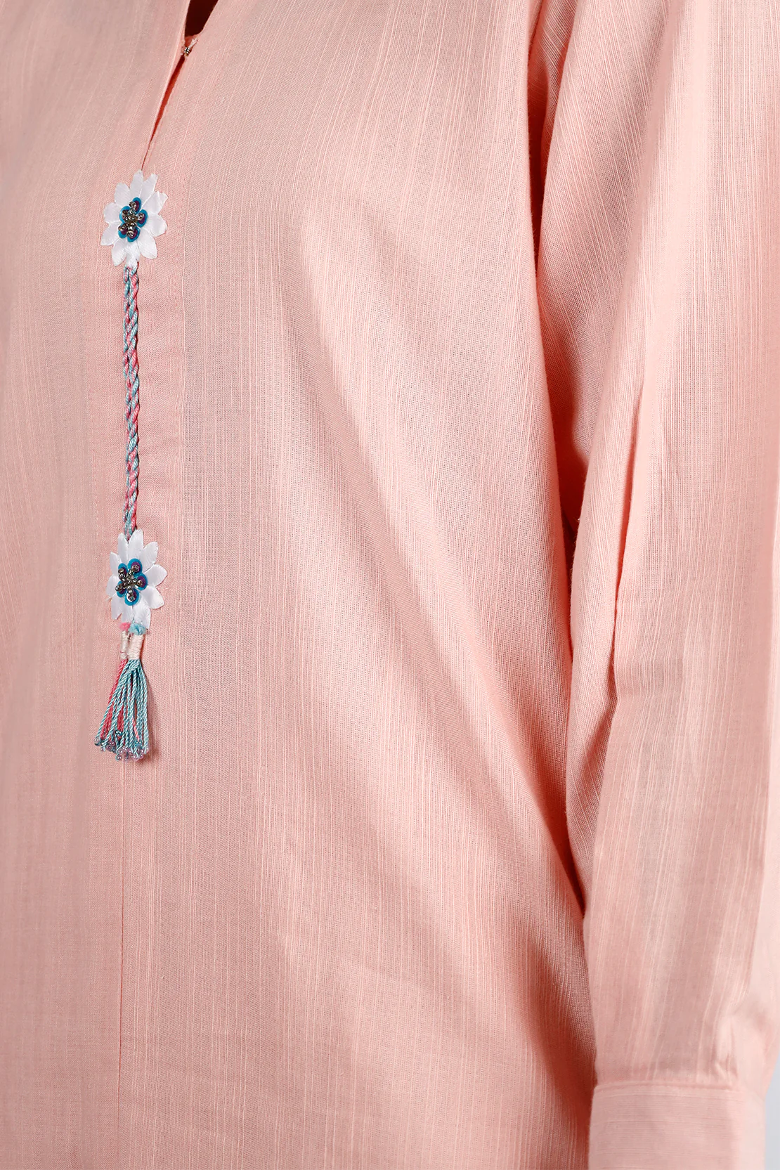 Solid Slub Viscose Stitched 2 Piece (Shirt/Trouser) - Image 5