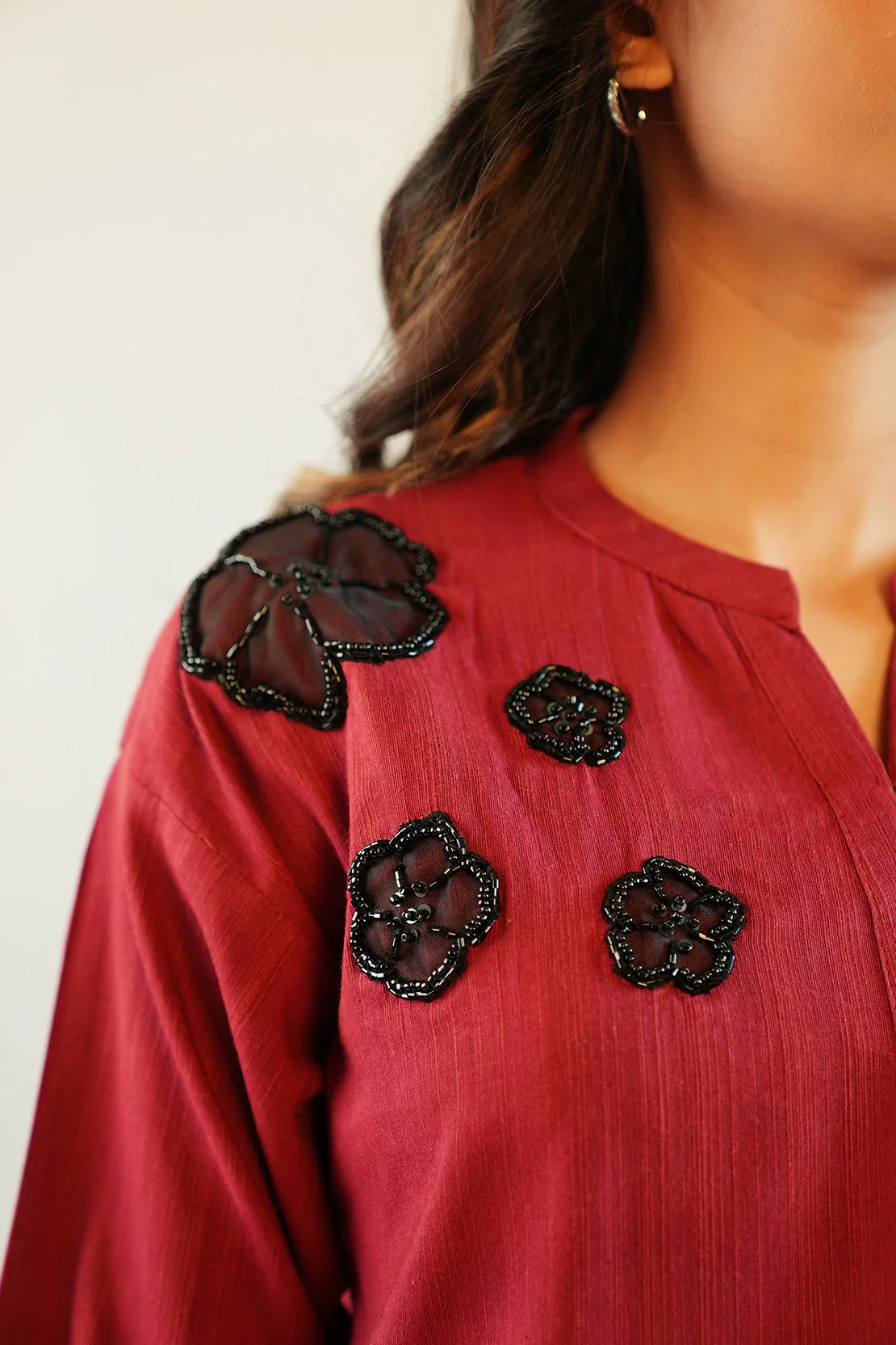 Solid Slub Viscose Stitched 2 Piece (Shirt/Trouser) - Image 5