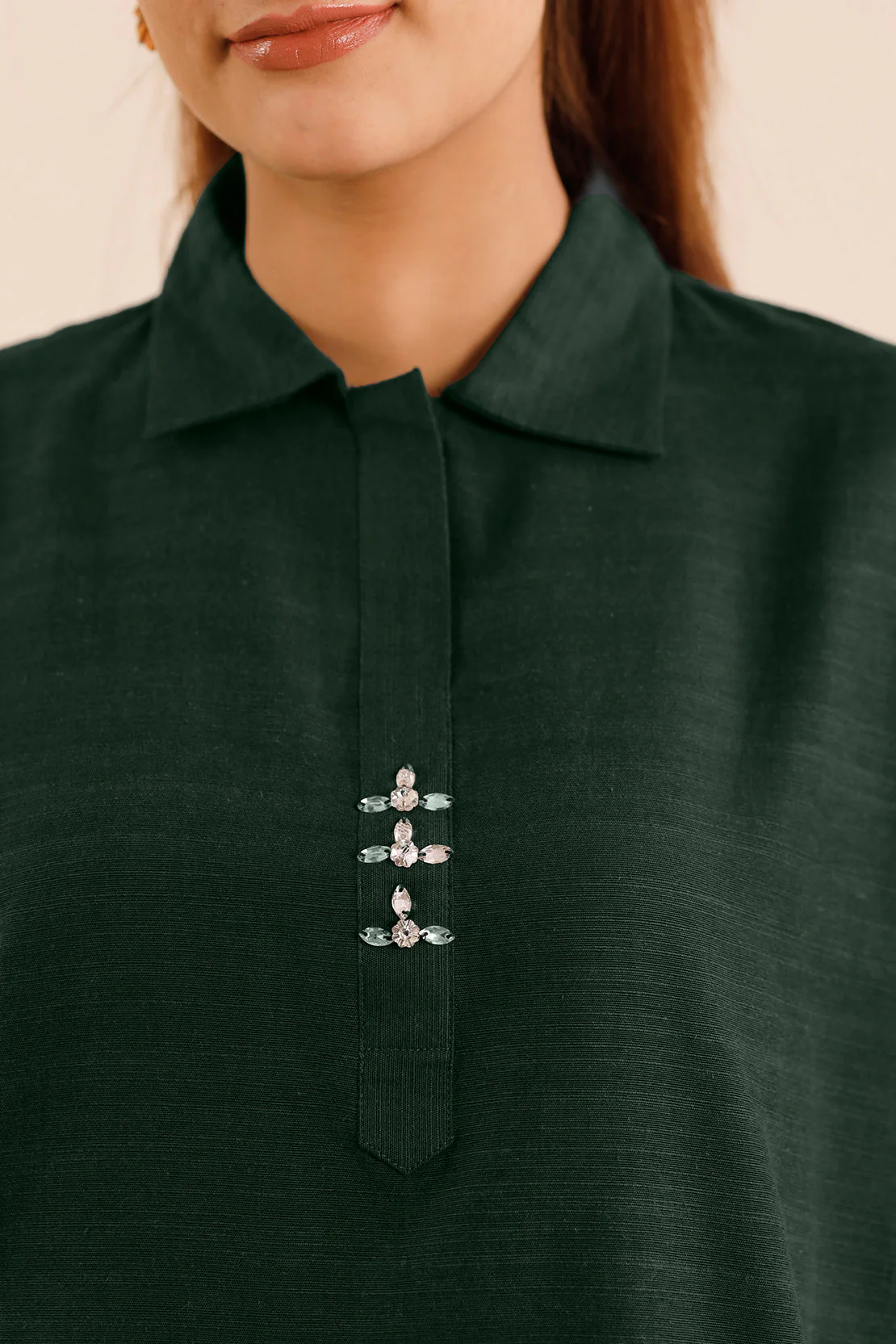 Solid Slub Viscose Stitched 2 Piece (Shirt/Trouser) - Image 7