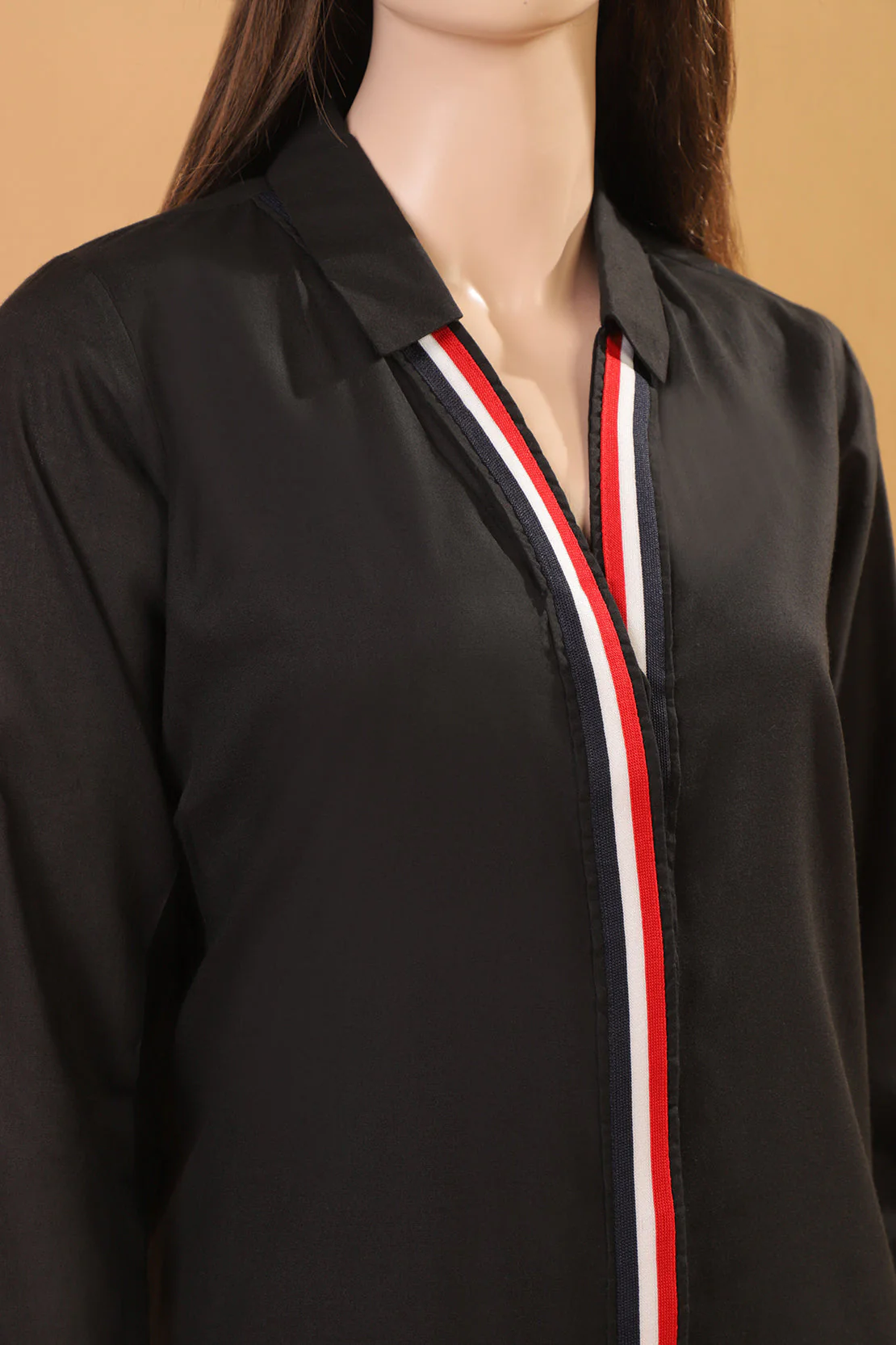 Solid Soft Touch Cotton Stitched Shirt - Image 3