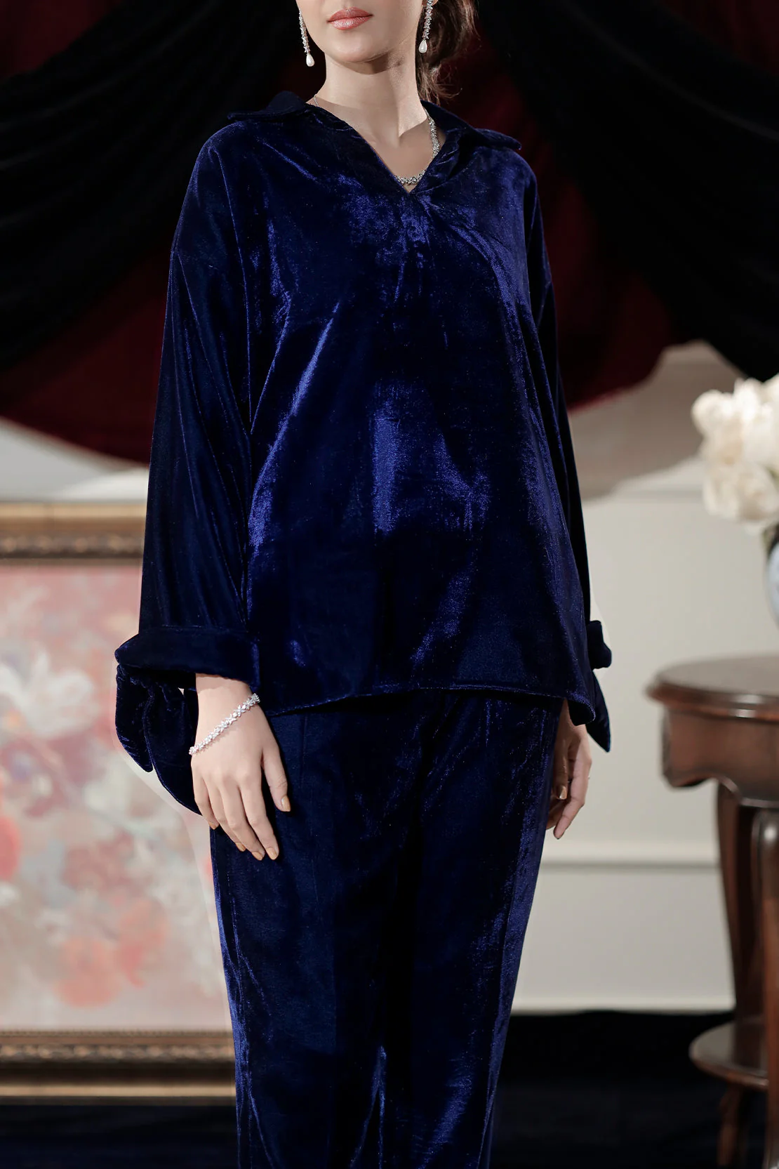Solid Velvet Stitched (Shirt/Trouser) - Image 3