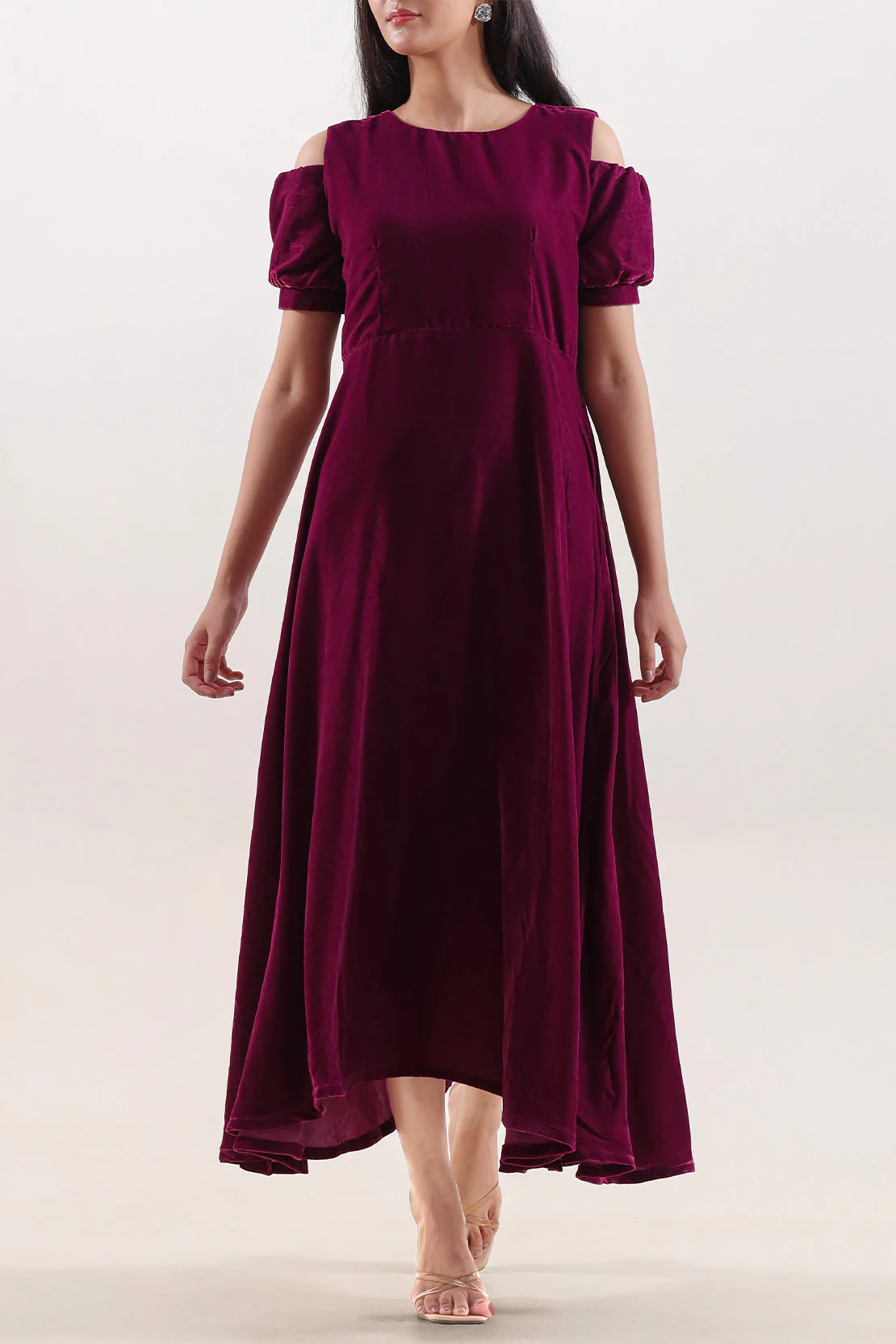 Solid Velvet Stitched Shirt - Image 2