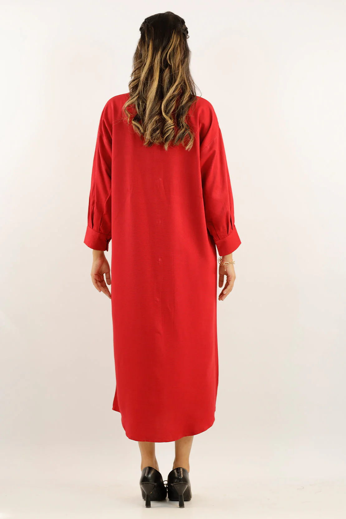 Solid Viscose Twill Stitched Shirt - Image 5