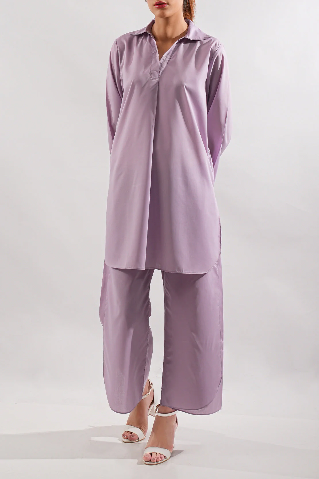 Solid Wash n Wear Stitched 2 Piece (Shirt/Trouser) - Image 3