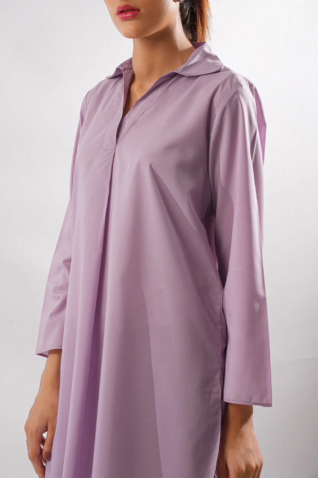 Solid Wash n Wear Stitched 2 Piece (Shirt/Trouser) - Image 4